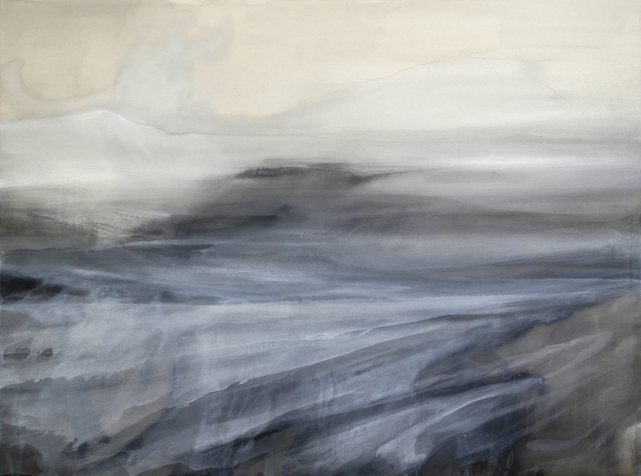  Wolkenkuckucksheim II, (Cloud-Cuckoo-Land II) 2005 150 x 200 cm, Indian ink, canvas 