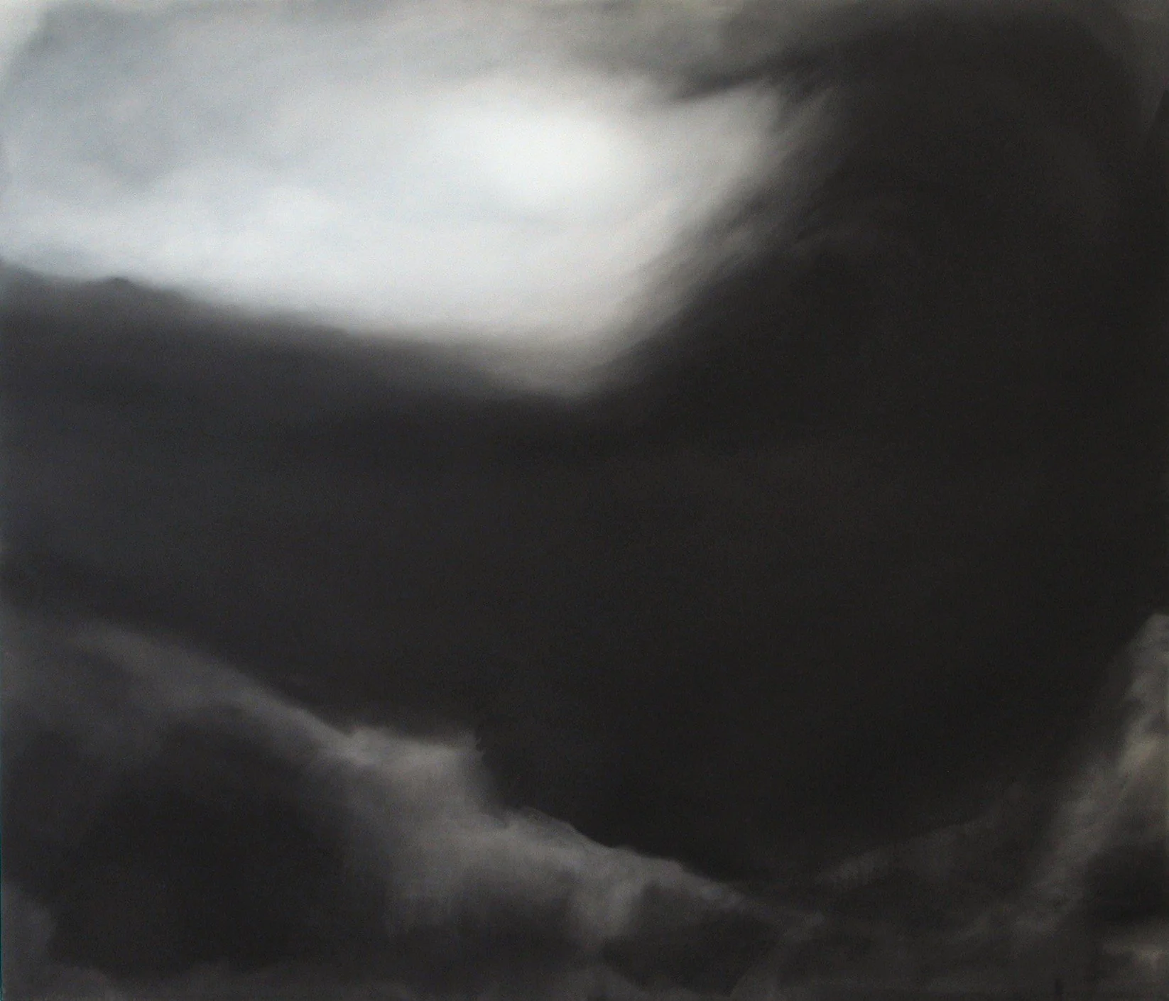  Vengur, 2007 180 x 210 cm, Indian ink, unprimed canvas 