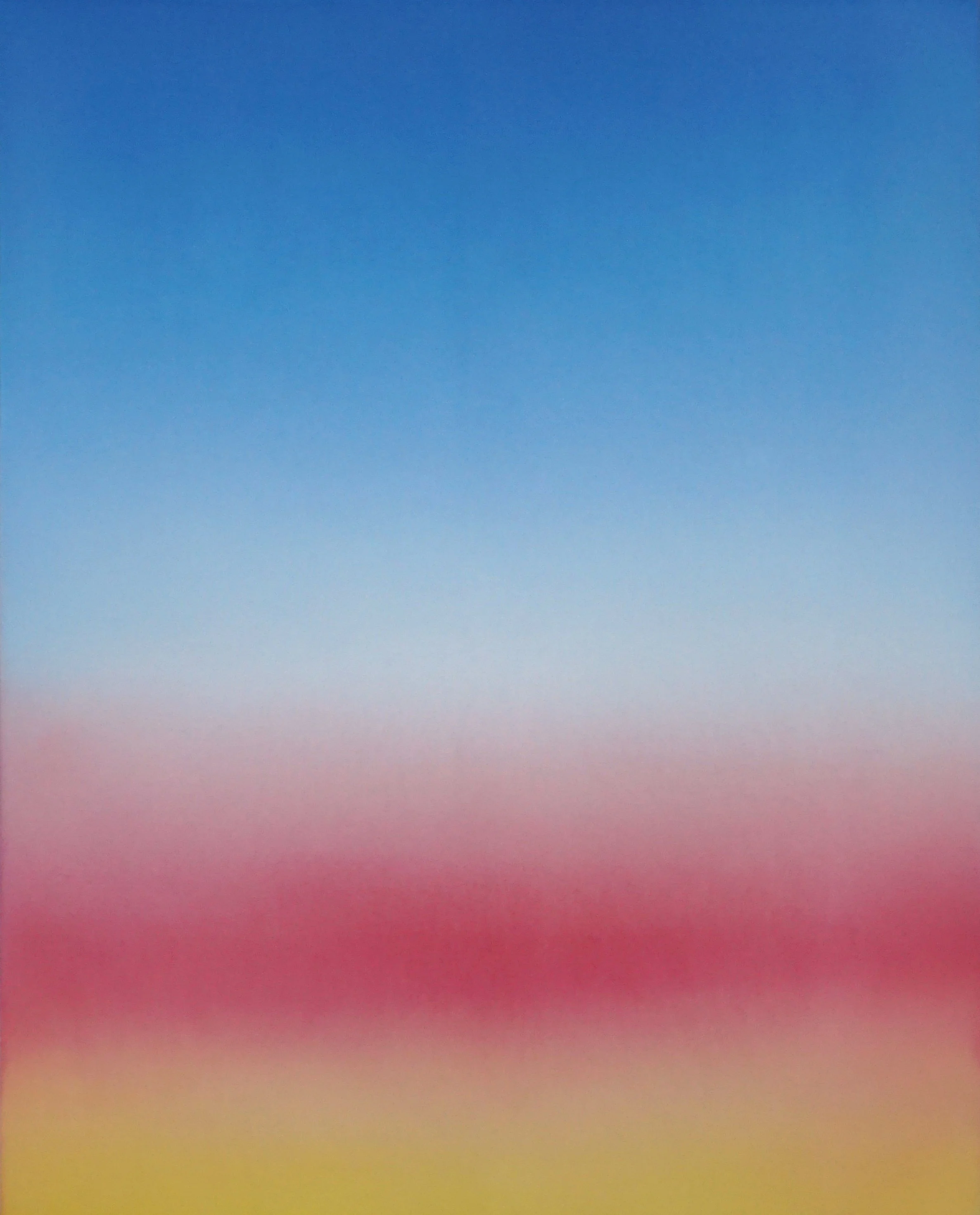  Nahfeld (Nearfield)-Series, The Postcard Nebulae Preserved sunsets (Jan 17pm), 2025 100 x 80 cm, Indian ink, unprimed canvas 