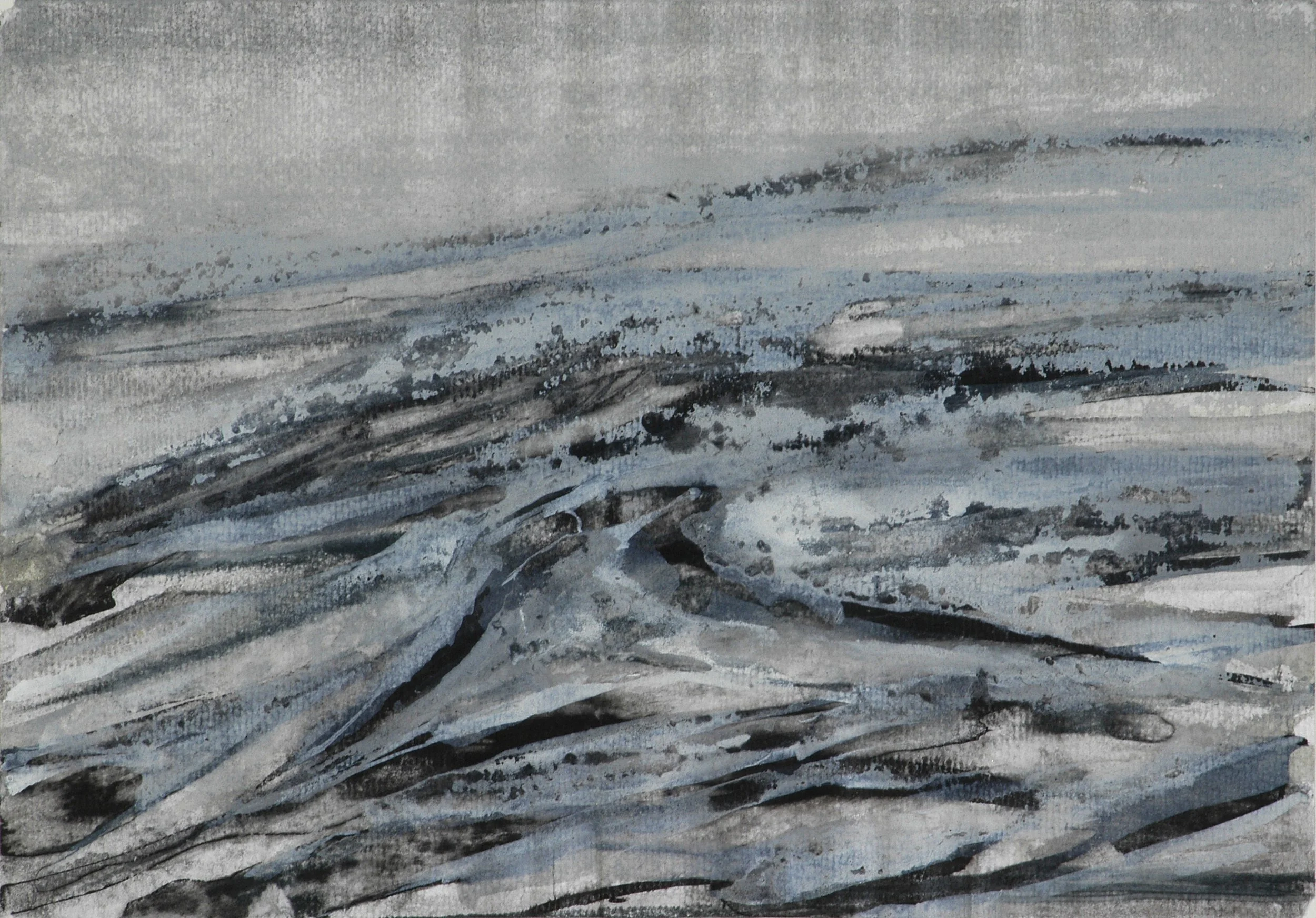  Vom Grauen und Güldenen (Of the Grey and the Golden), 2005 Series of 24 sheets, each 30 x 21 cm, Indian ink on handmade paper 