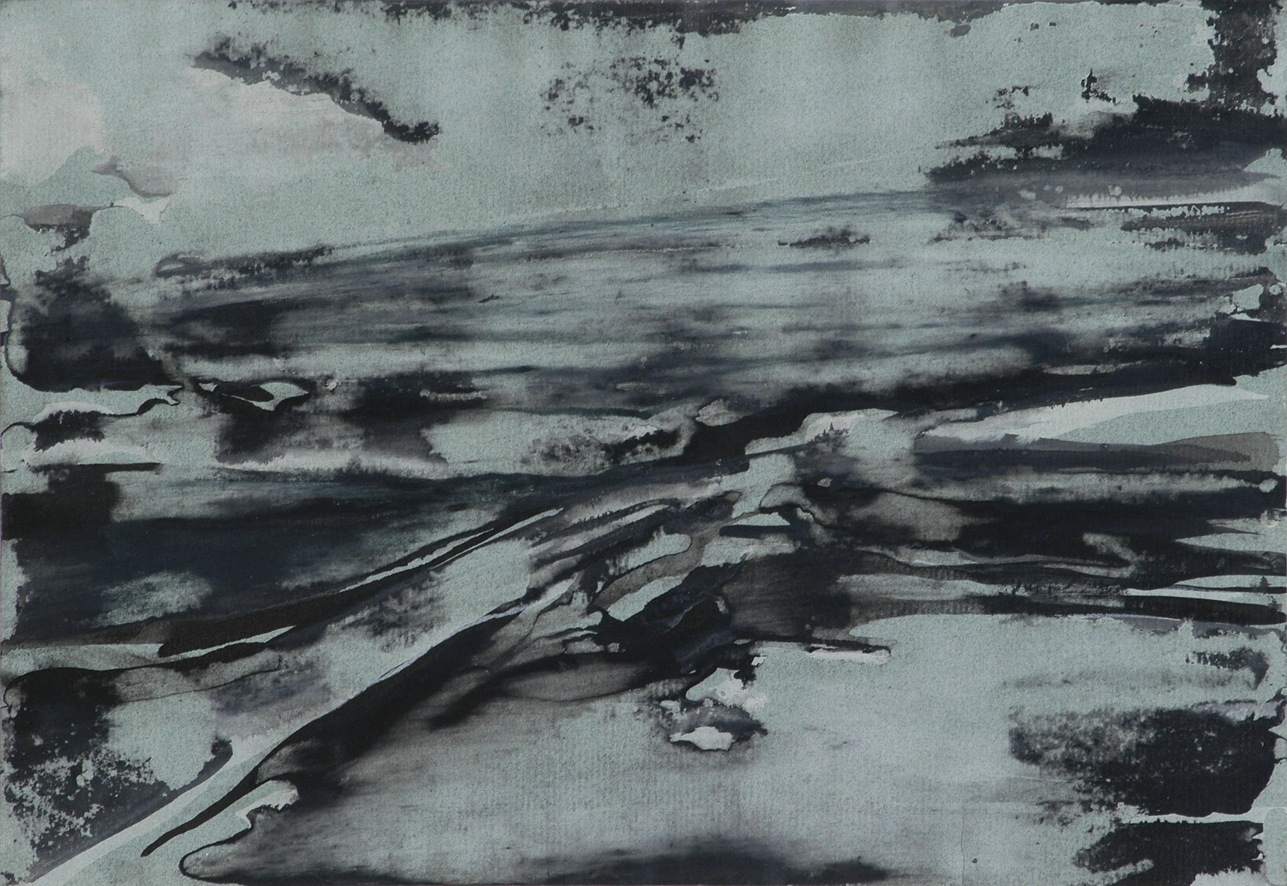  Vom Grauen und Güldenen (Of the Grey and the Golden), 2005 Series of 24 sheets, each 30 x 21 cm, Indian ink on handmade paper 
