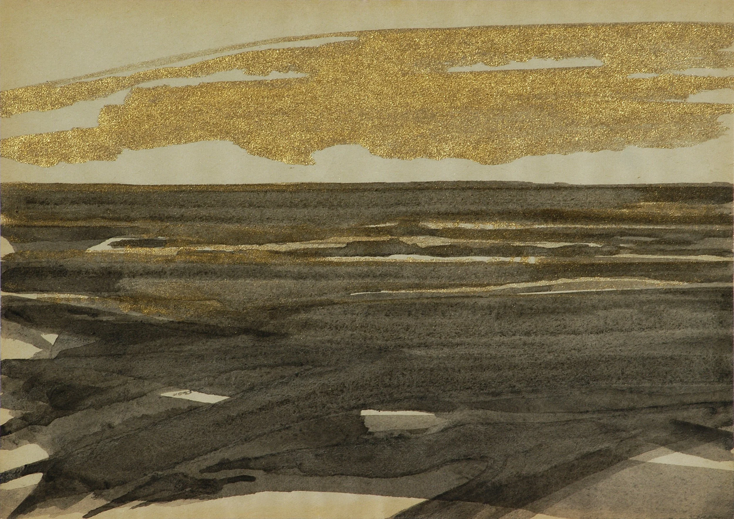  Vom Grauen und Güldenen (Of the Grey and the Golden), 2005 Series of 24 sheets, each 30 x 21 cm, Indian ink on unbleeched paper 