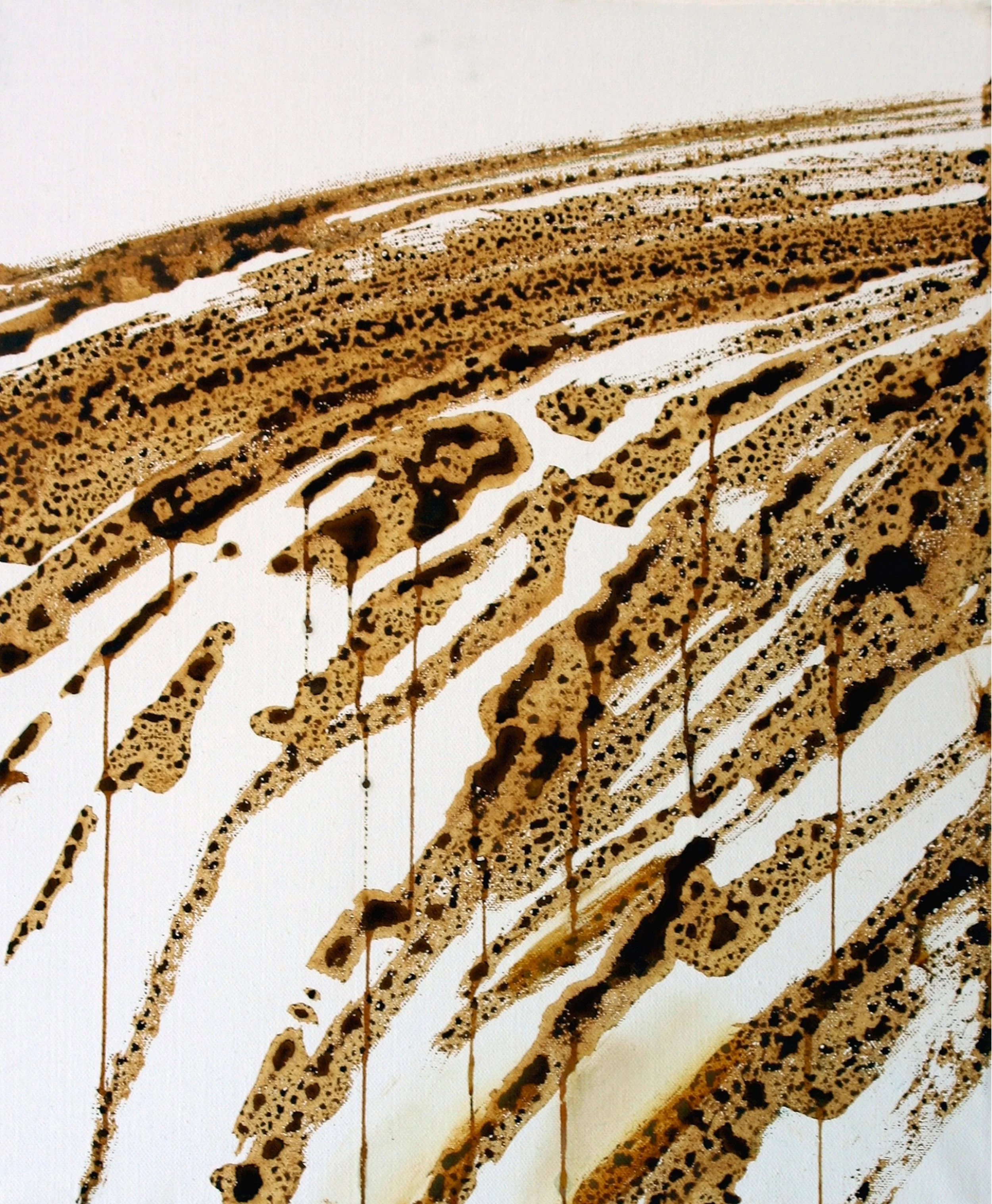 Er - oder Mars weint (He - Or Mars is Crying), 2004 60 x 50 cm, iron(III) chloride on canvas 