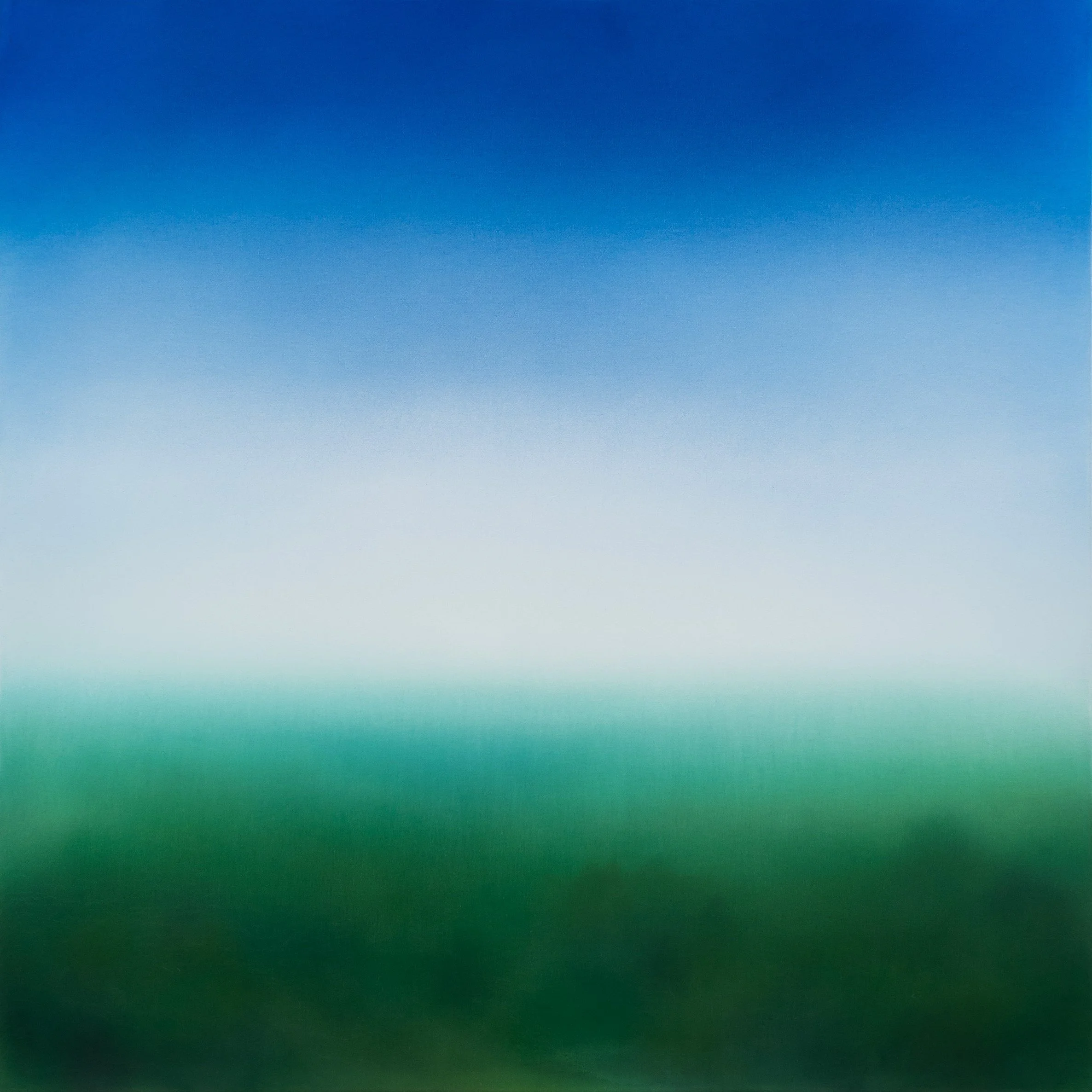  Nahfeld (Nearfield)-Series The Postcard Nebulae, Bottwartal (Hiking homelands), 2024 140 x 140 cm, Indian ink, unprimed canvas 