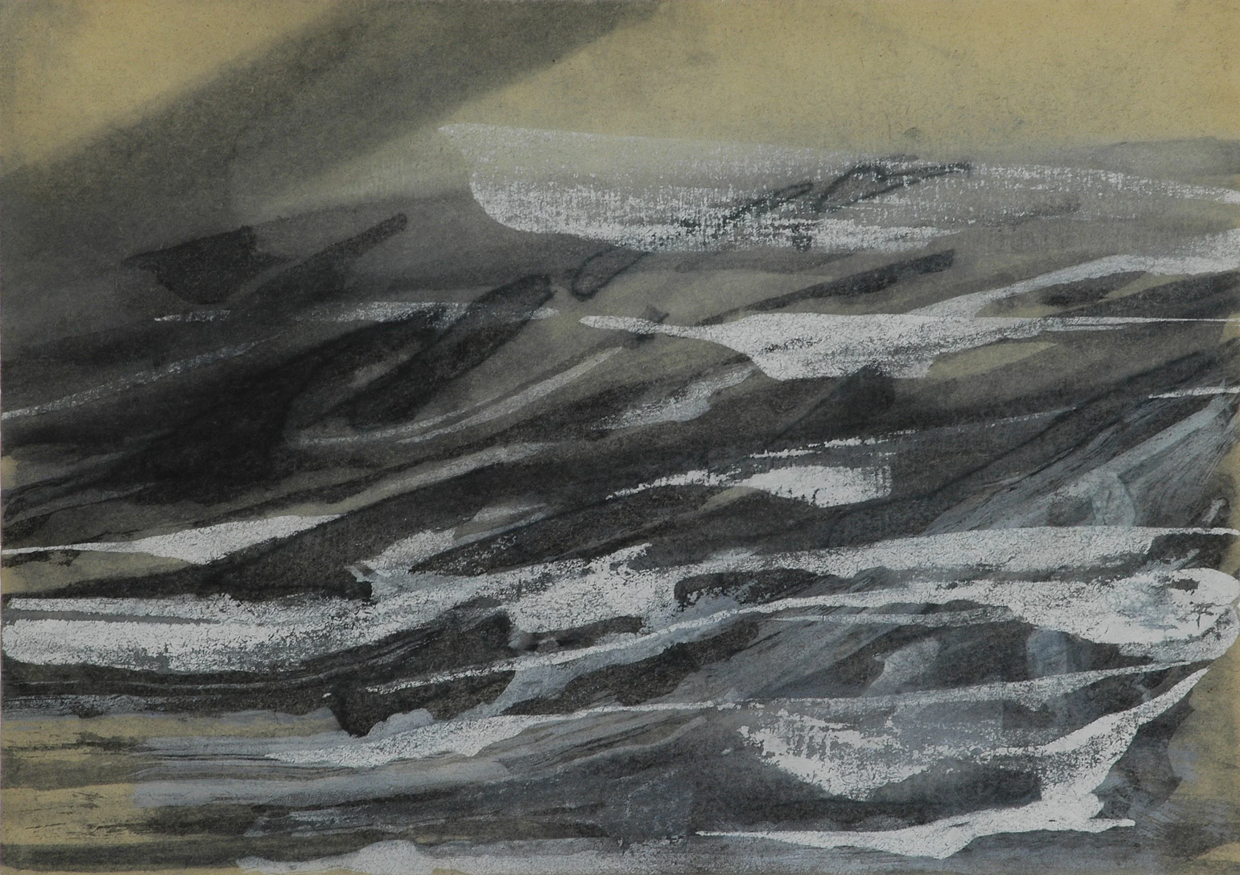  Vom Grauen und Güldenen (Of the Grey and the Golden), 2005 Series of 24 sheets, each 30 x 21 cm, Indian ink on unbleeched paper 