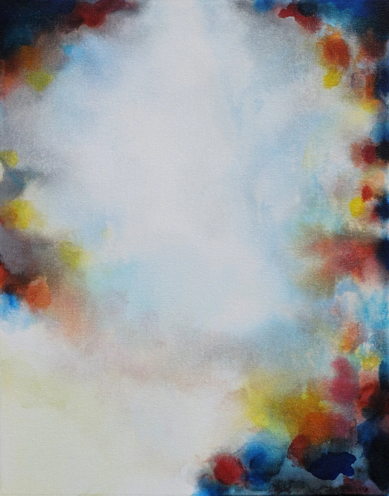 Dome Painting, 2023 50 x 40 cm, Indian ink, aquarelle on canvas