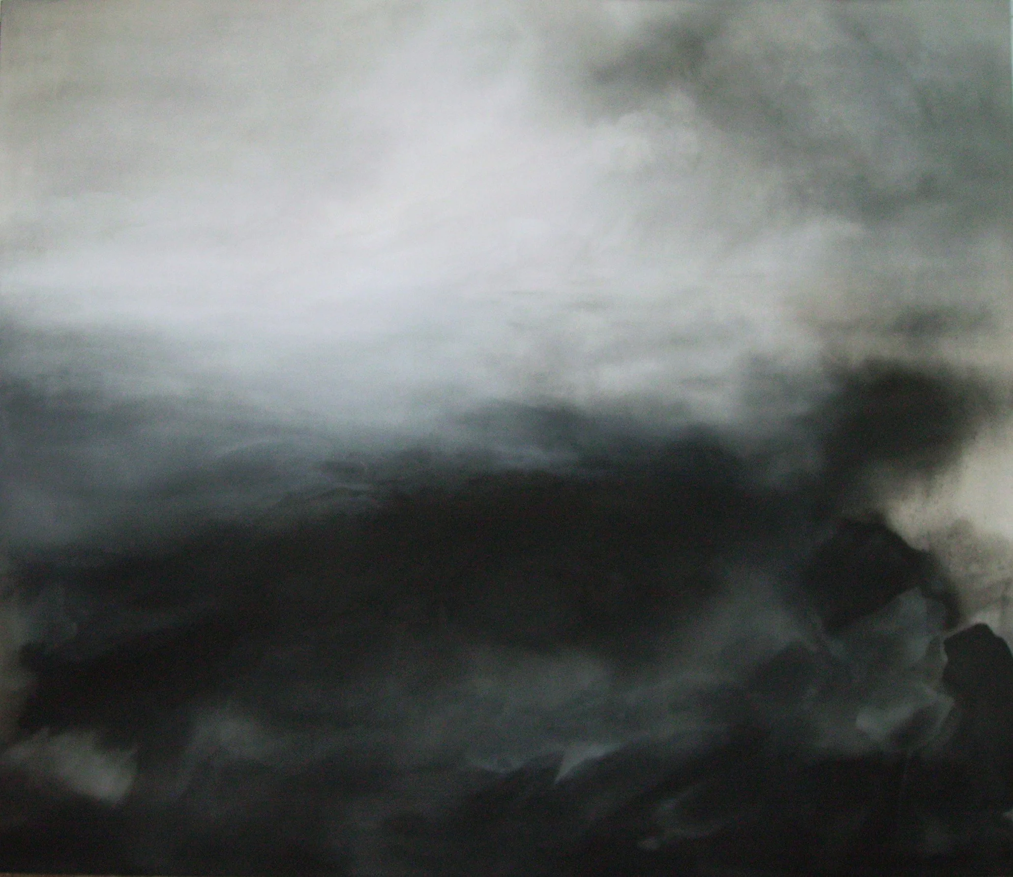  Triadras, 2006 180 x 210 cm, Indian ink, unprimed canvas 