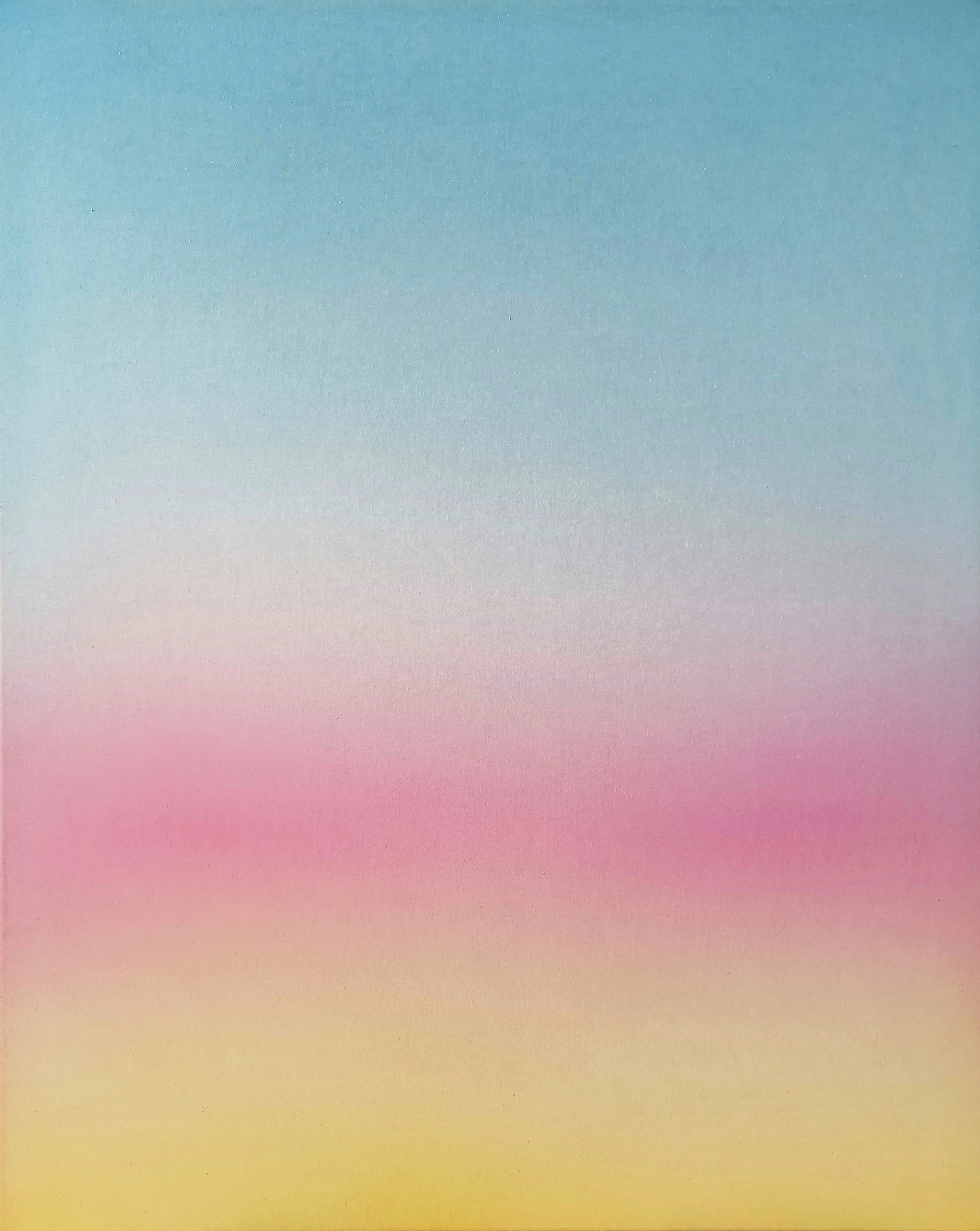  Nahfeld (Nearfield)-Series, The Postcard Nebulae Preserved sunsets (winter), 2025 100 x 80 cm, Indian ink, unprimed canvas 