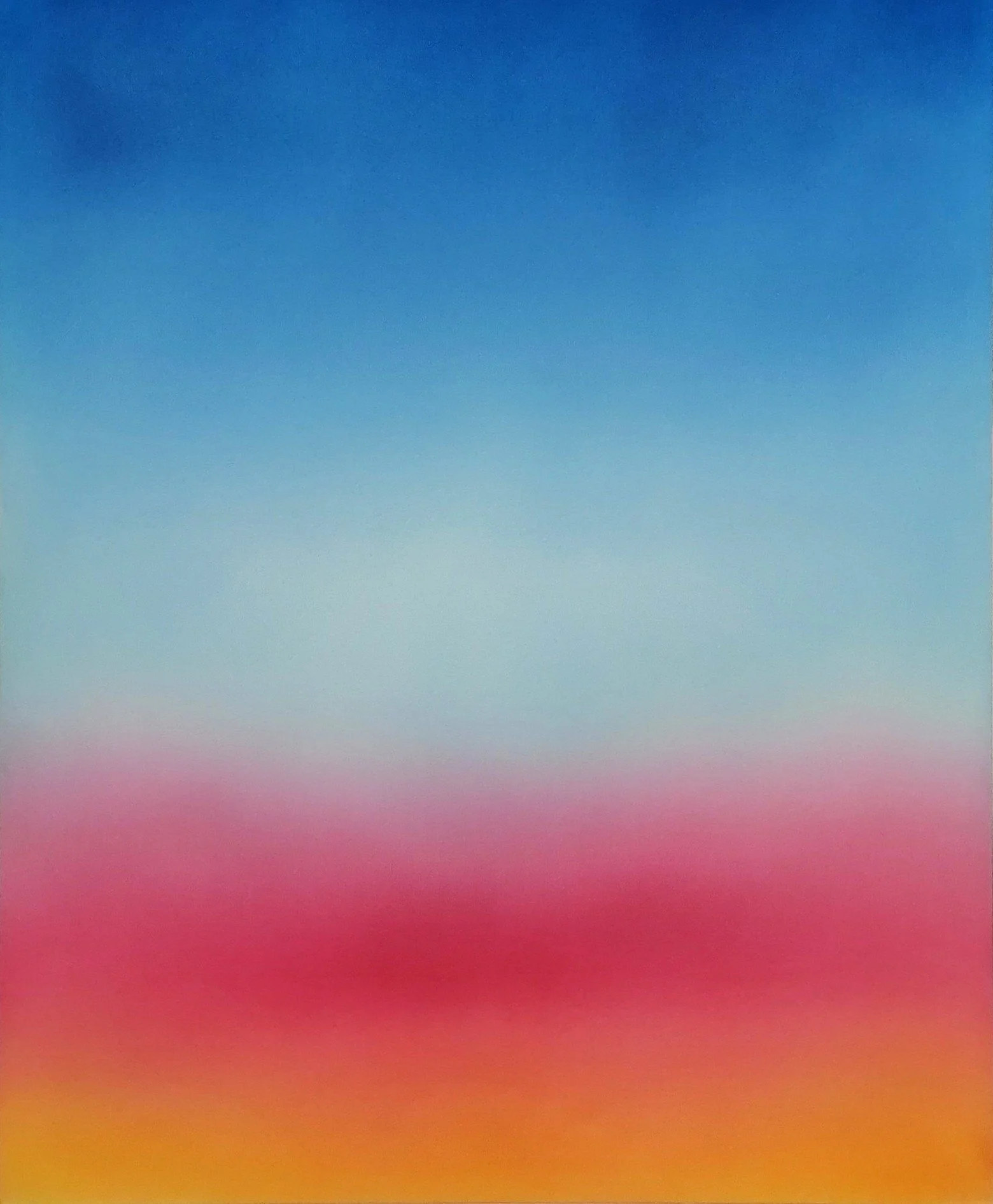  Nahfeld (Nearfield)-Series (The Postcard Nebulae) Winter sunset, 2024 210 x 170 cm, Indian ink, unprimed canvas 