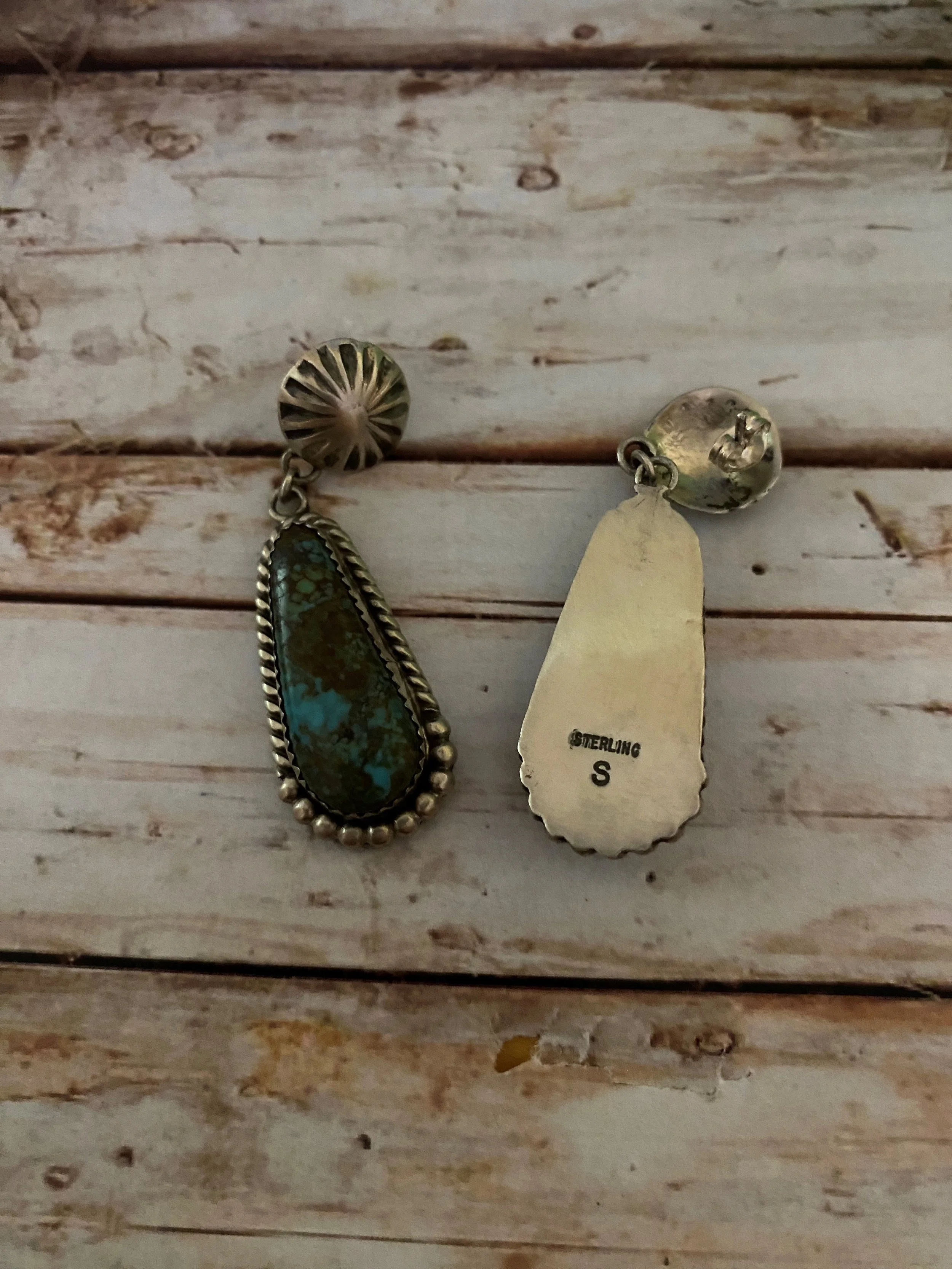 Large Turquoise Drop Earrings