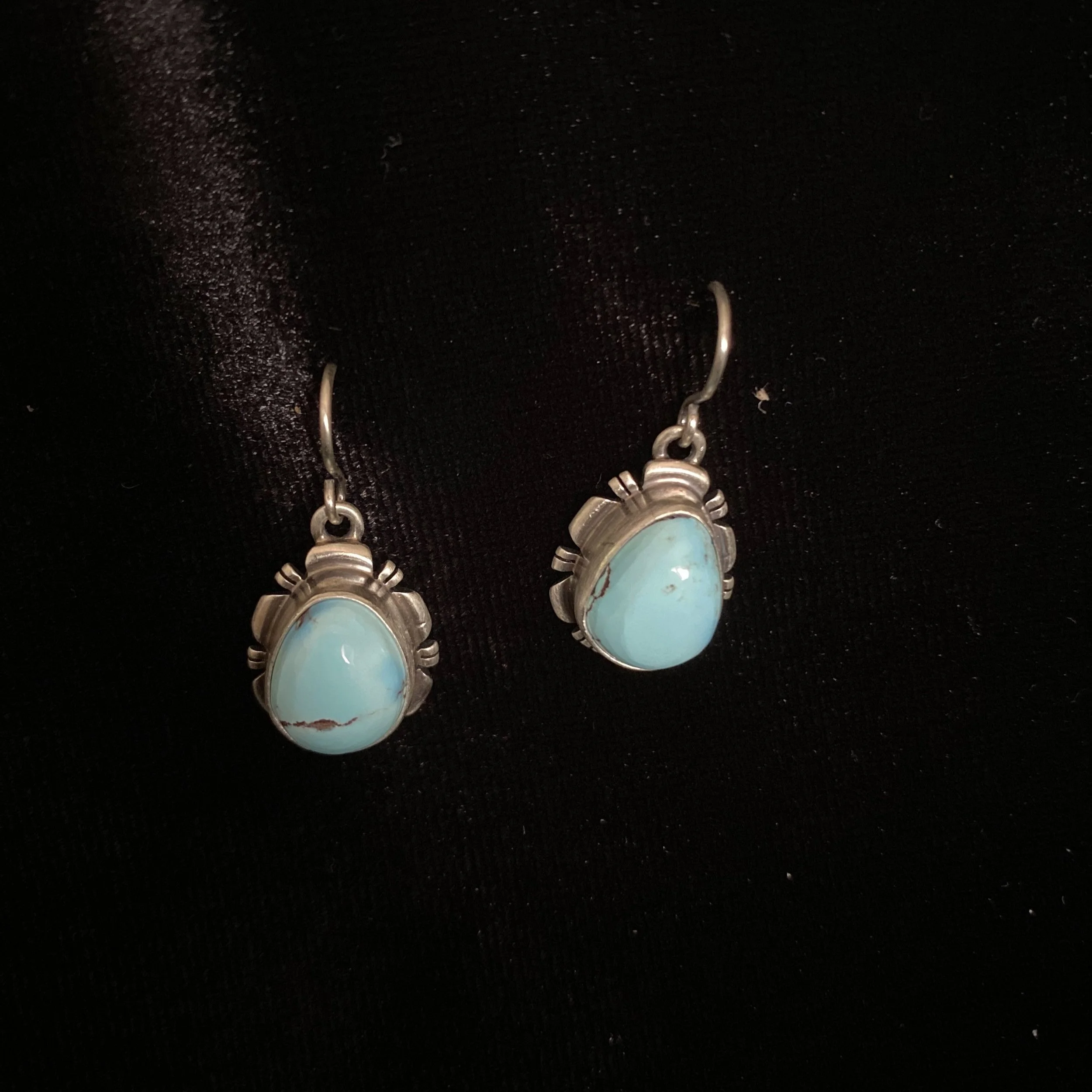 Dry Creek Turquoise Double Strand Navajo Pearl Necklace Set