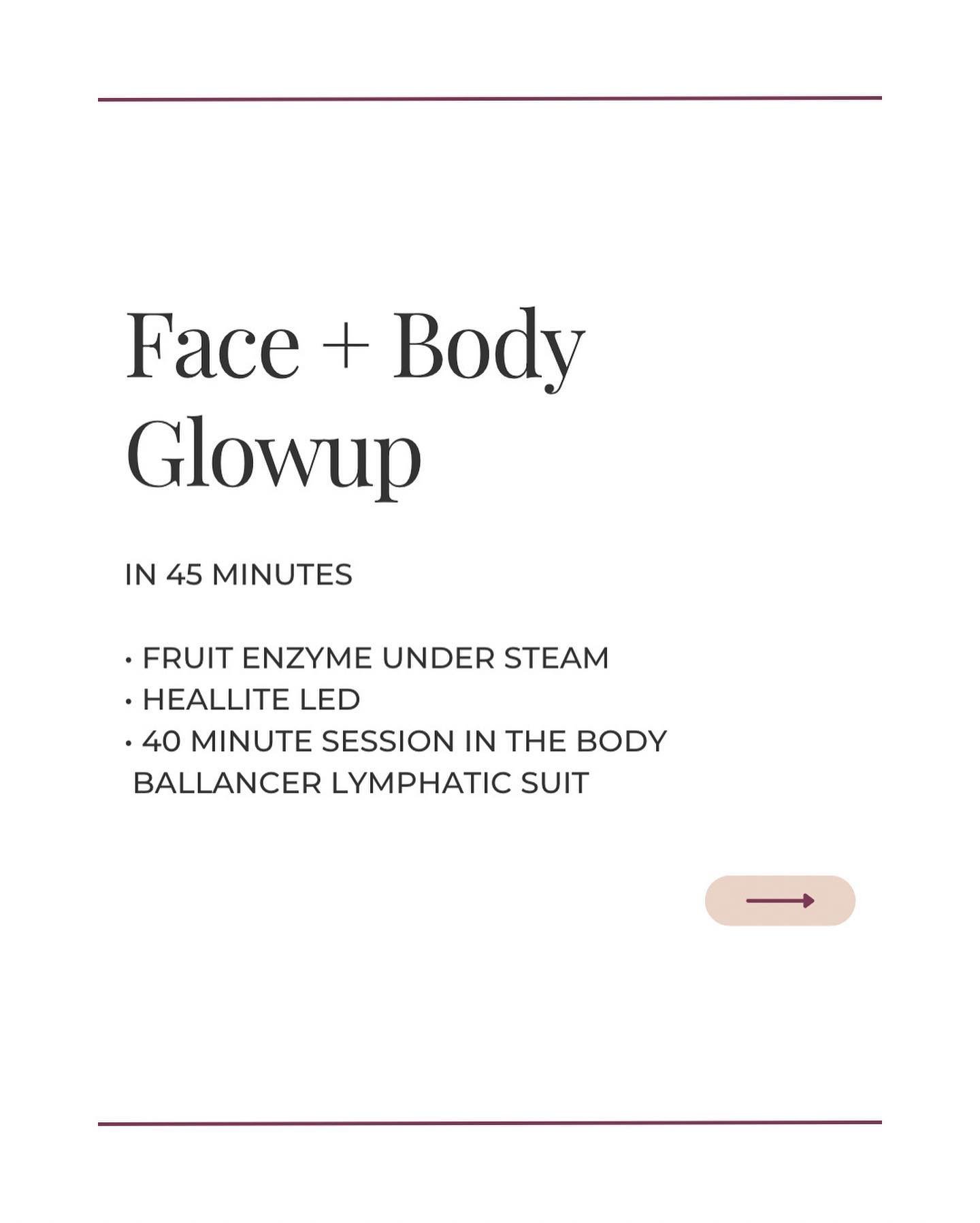 Fit into your dress and have glowing skin for your Christmas events with our Face + Body Glow Up 🤍
⠀⠀⠀⠀⠀⠀⠀⠀⠀
A 45 minute treatment to have your skin glowing while indulging in a lymphatic drainage body treatment ✨
⠀⠀⠀⠀⠀⠀⠀⠀⠀
See the slides for all of