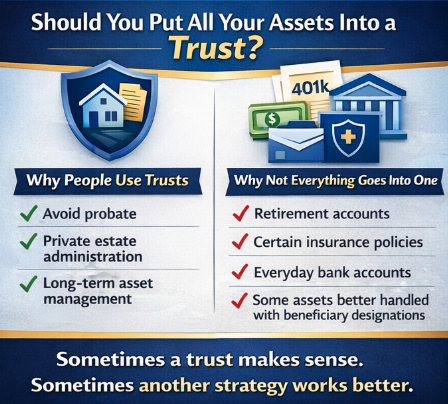 Should You Put All Your Assets Into a Trust?