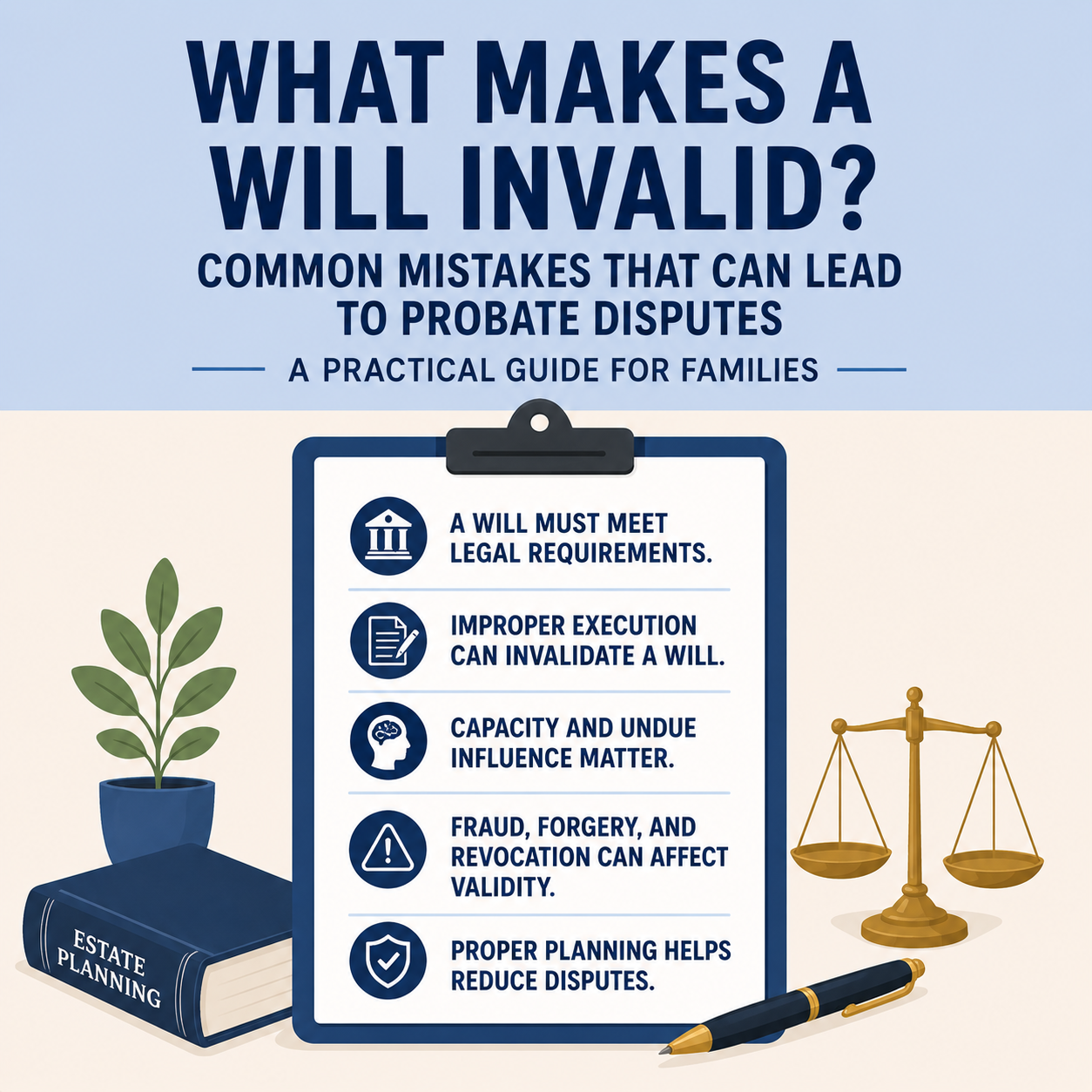 What Makes a Will Invalid? Common Mistakes That Can Lead to Probate Disputes