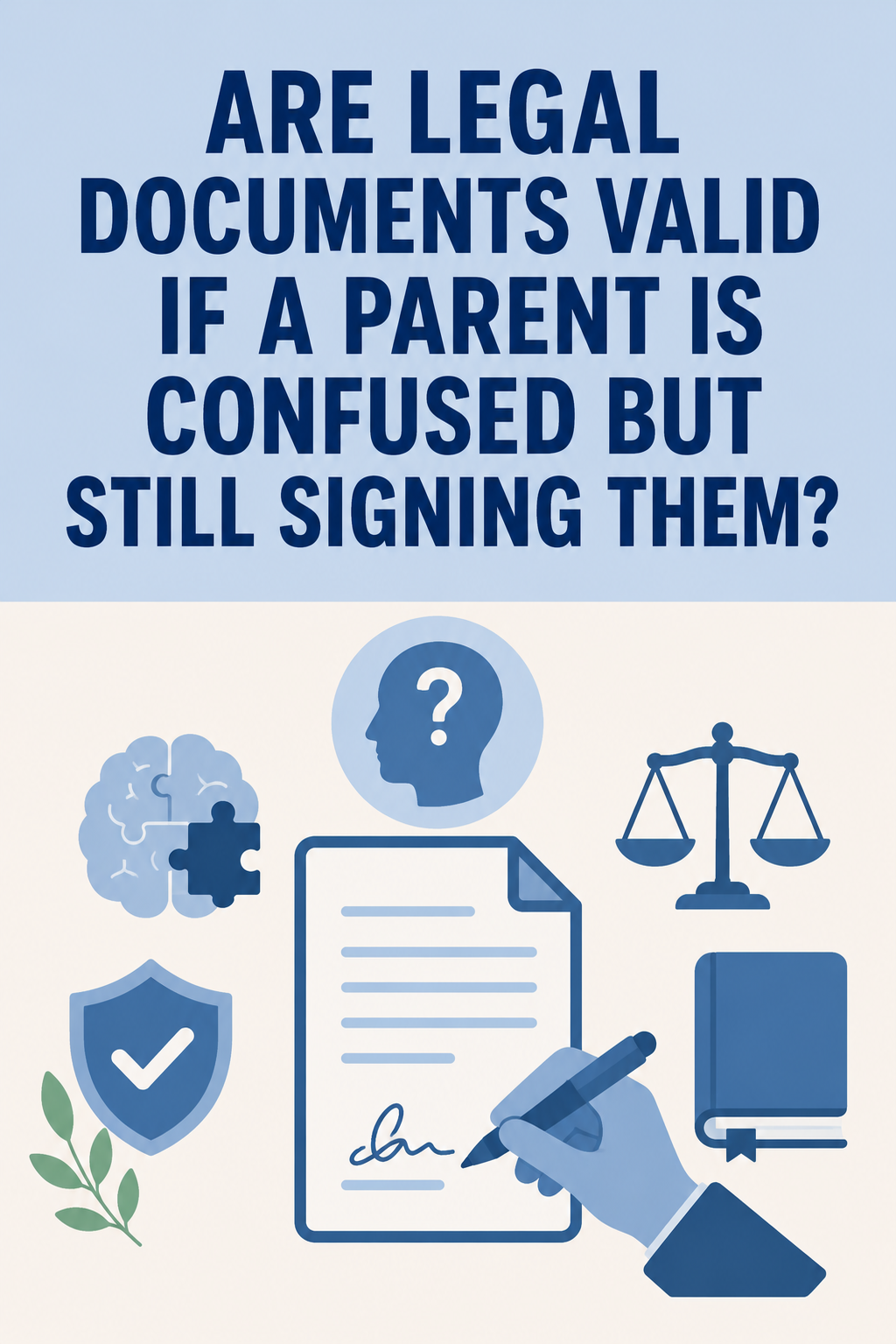 Are Legal Documents Valid If a Parent Is Confused but Still Signing Them 