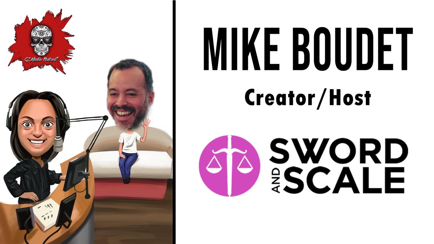#65 Mike Boudet, creator/host of Sword and Scale episode artwork
