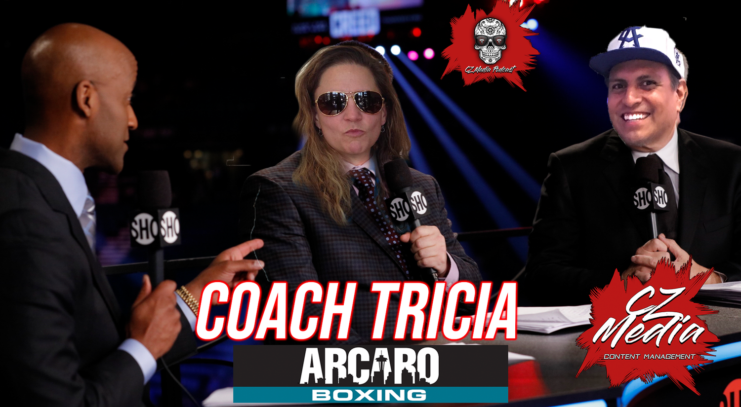 #23 - Coach Tricia stops by for a chat on pets and our favorite boxing commentators. episode artwork