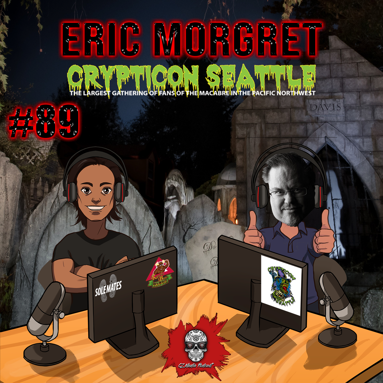 #89, CRYPTICON is HERE! Eric and I talk it up episode artwork