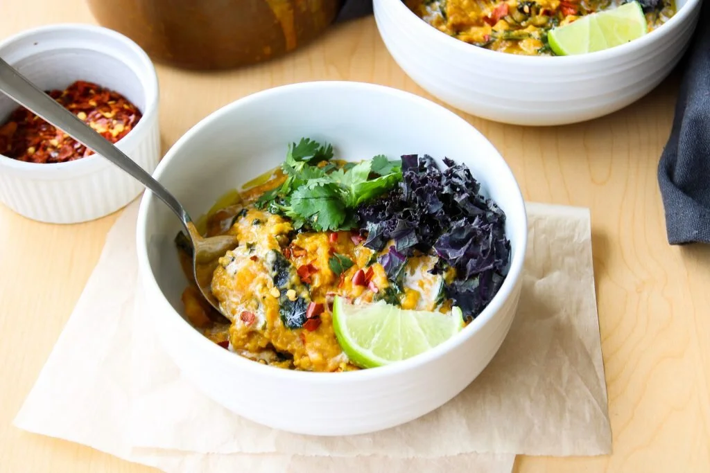 spicy peanut-turmeric lentil stew | kulaskitchen.com