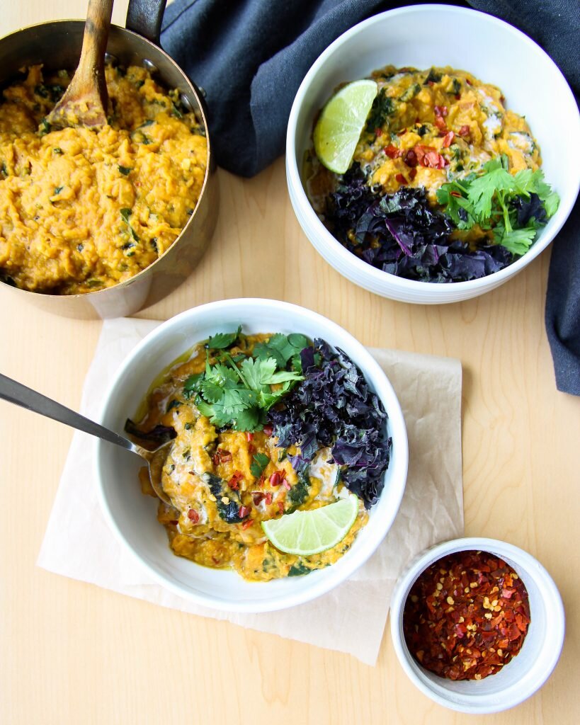 spicy peanut-turmeric lentil stew | kulaskitchen.com