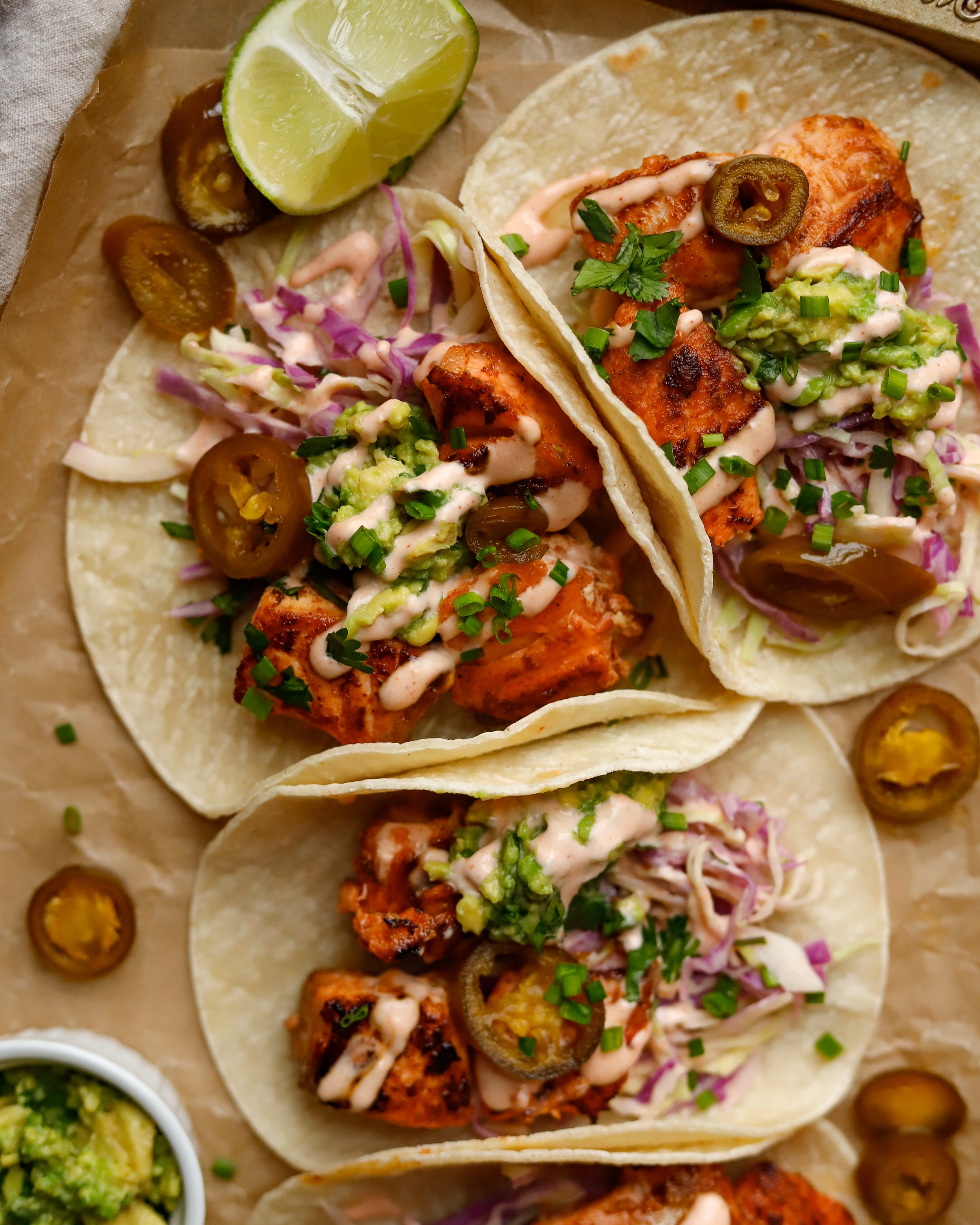 Honey Chipotle Salmon Tacos — Kula's Kitchen