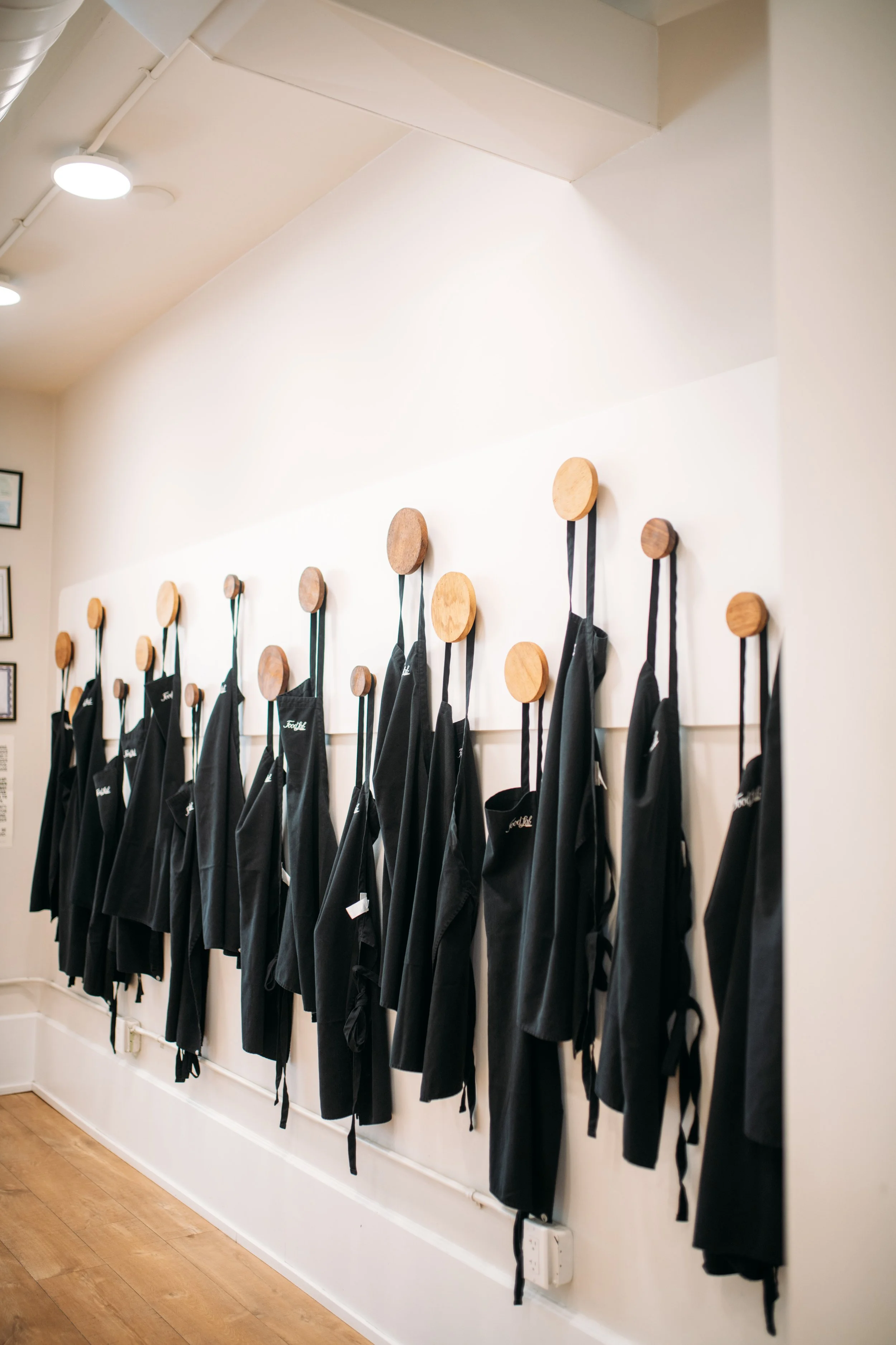 Aprons for Food Lab Corporate Team Build