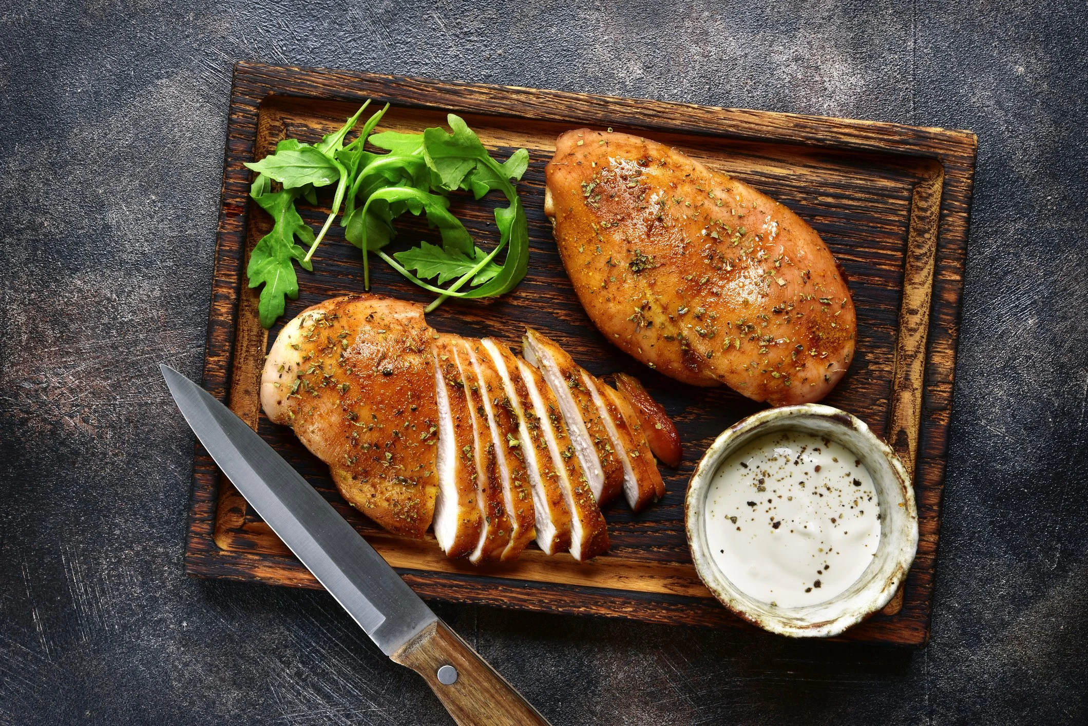 Chipotle Honey Grilled Chicken with Lime Crema