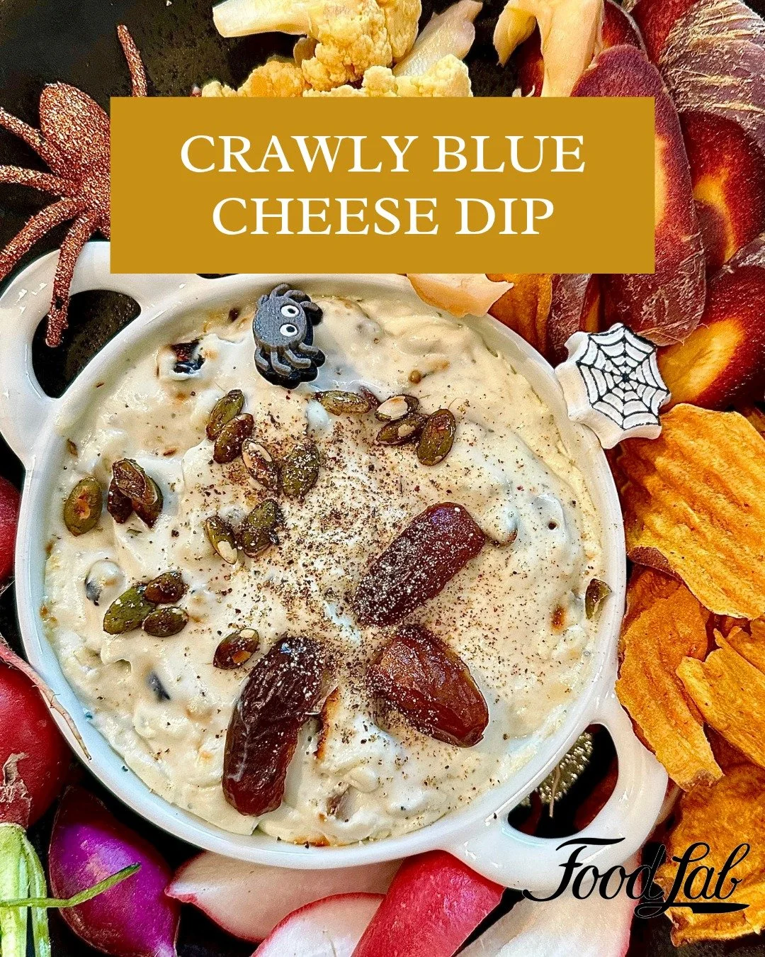 Try this delicious blue cheese dip this weekend- perfect for a fall charcuterie board!