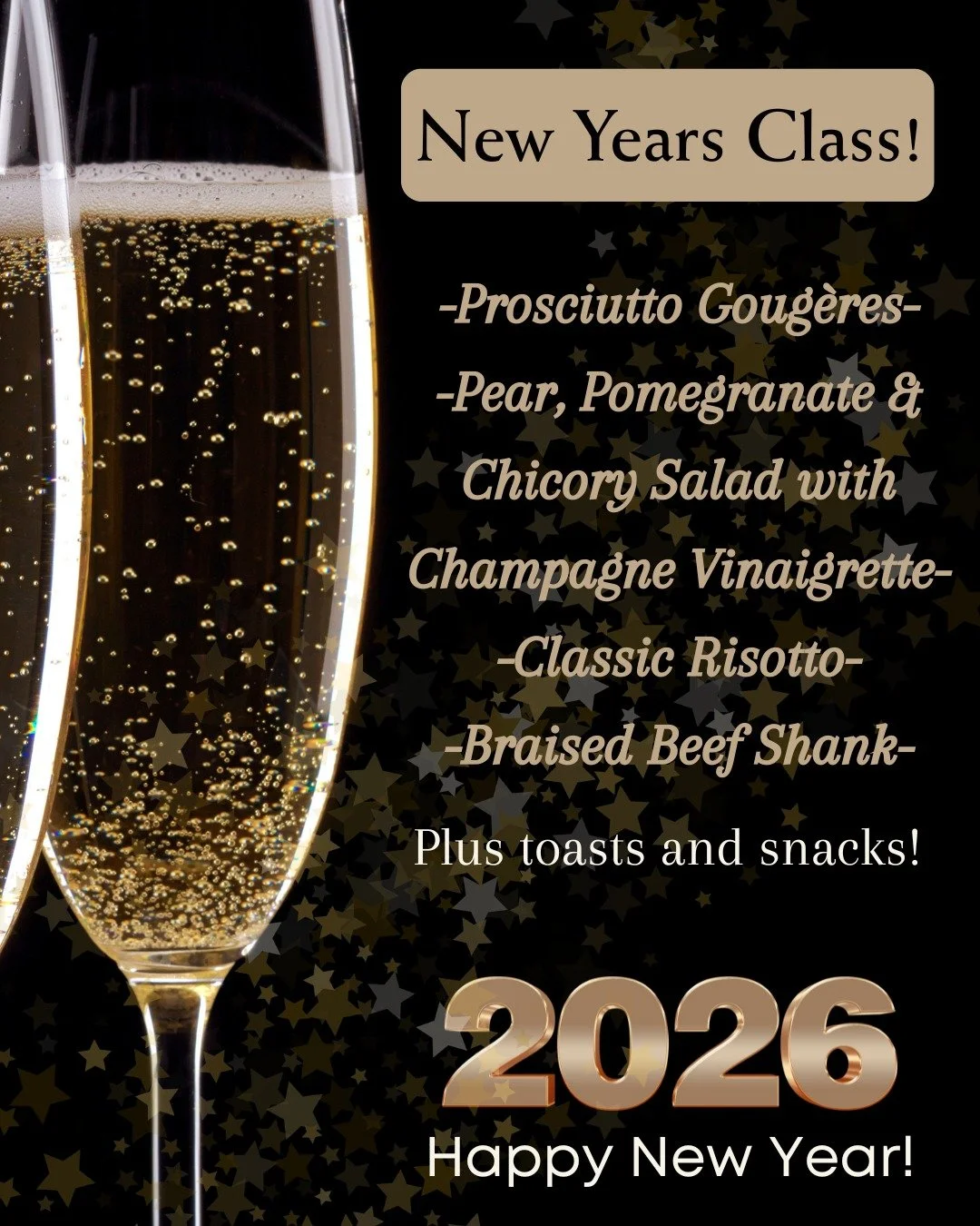 Come celebrate New Years with us! Classes in both Boulder and Platt Park-- 6:30-9:30 so you can get to bed (or go dance the night away) after!