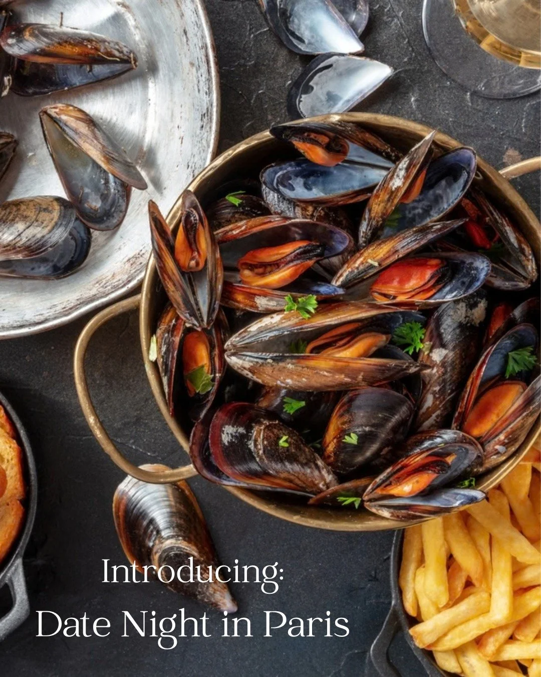 Date Night in Paris
Age: Timeless
Boulder &amp; Denver

Bonjour. I'm sophisticated but approachable, romantic but not try-hard. I've been told I'm the kind of night you'll still be talking about weeks later.

I love candlelit kitchens, the sound of b