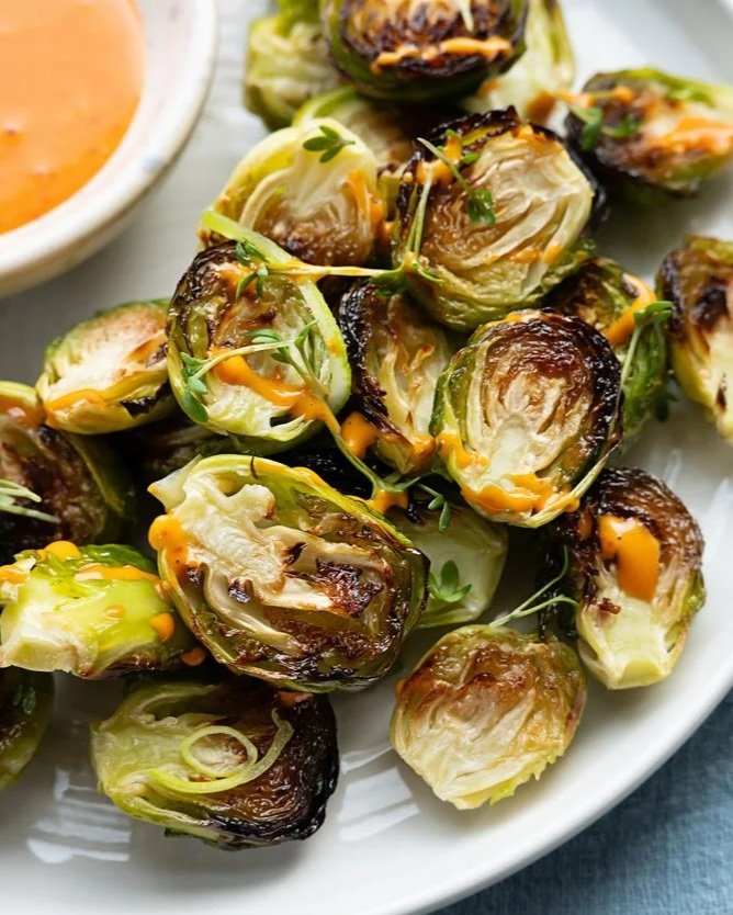 Crispy Brussels Sprouts with Miso Butter