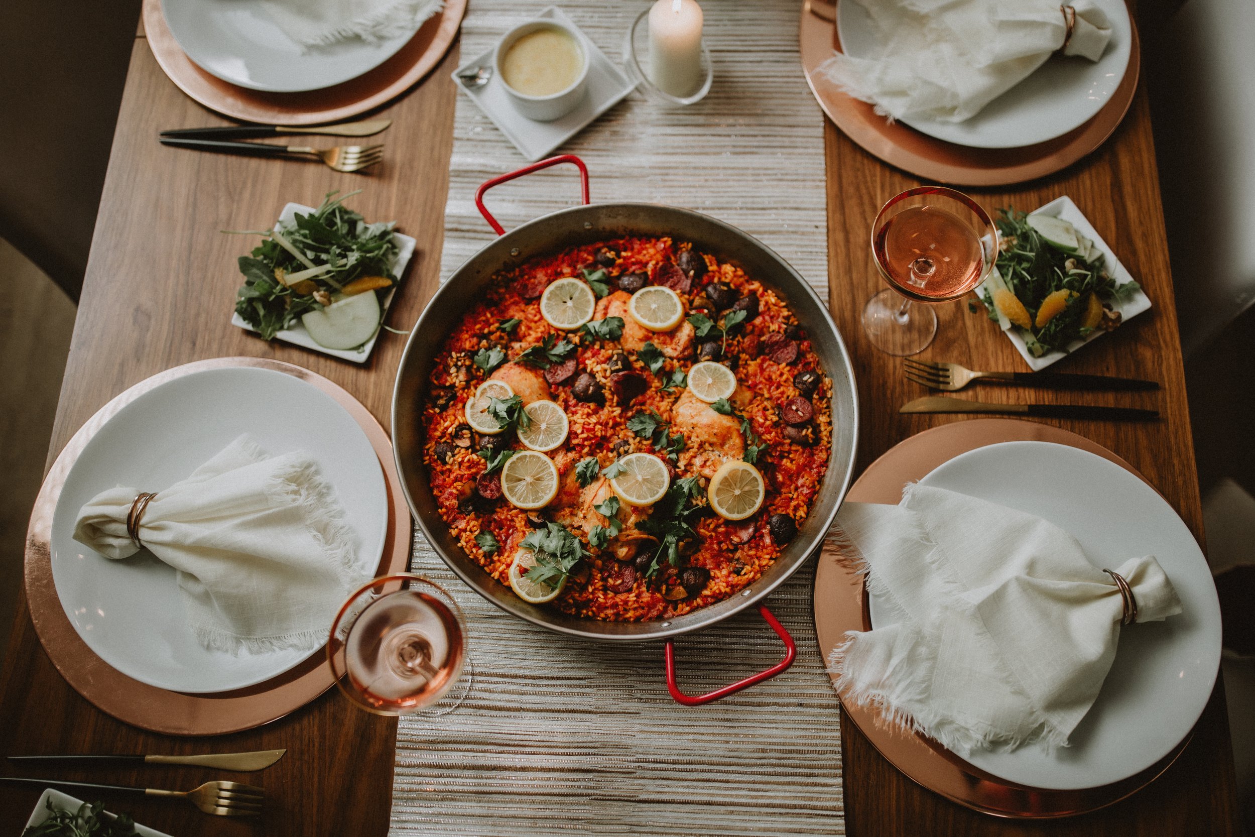 Paella cooking class at Food Lab boulder