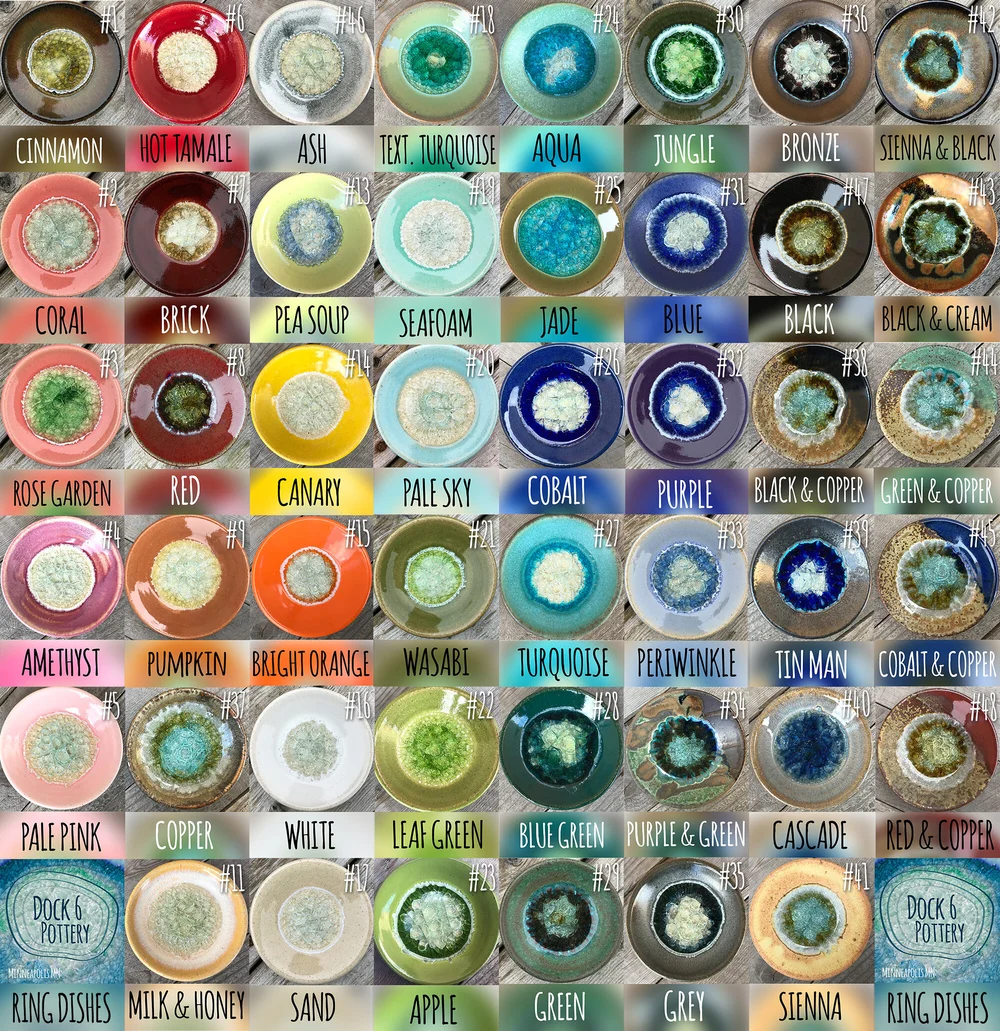 Color Charts — Dock 6 Pottery