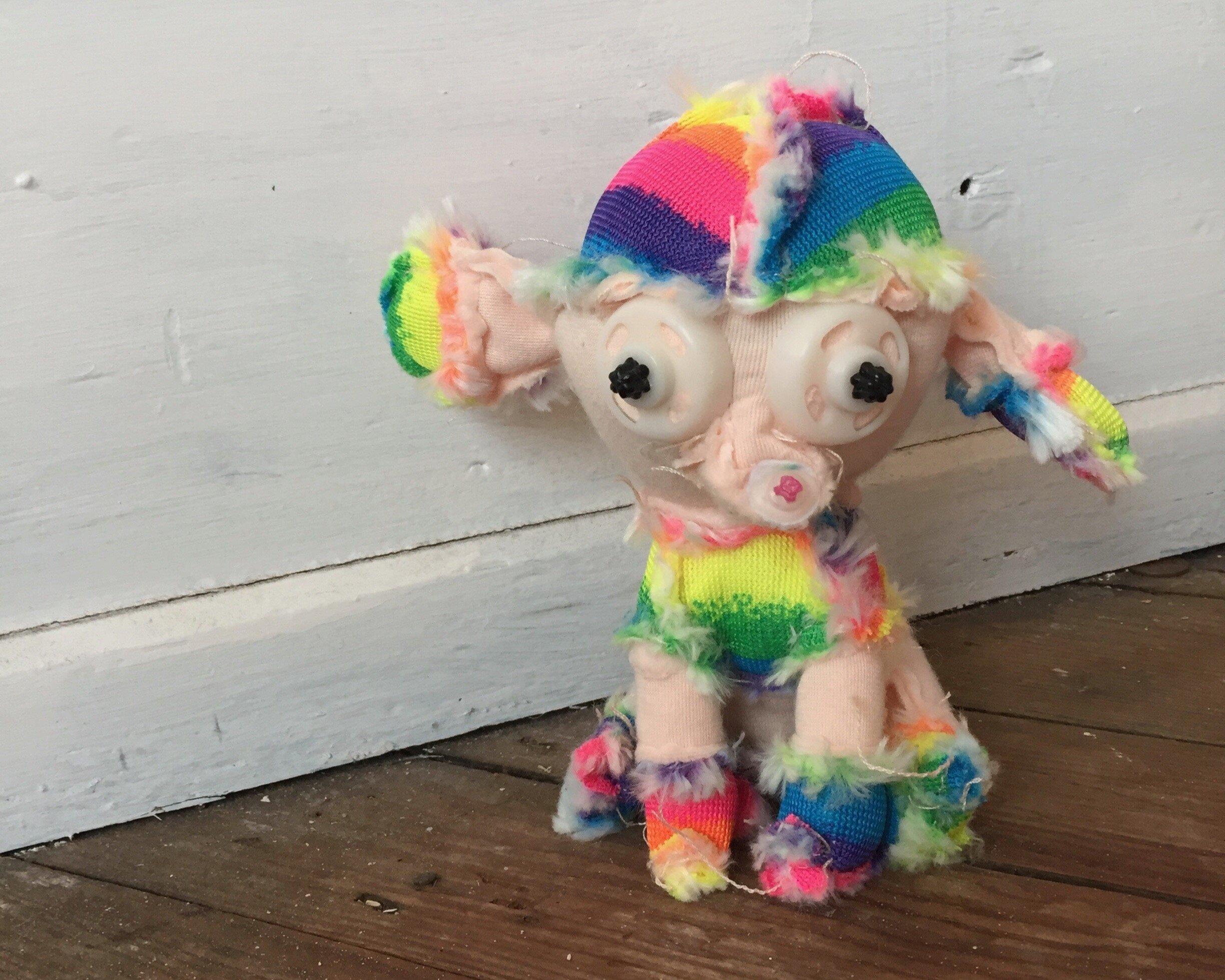 Insiders (rainbow dog), Reversed Stuff Animal, Aimee Gilmore, 2020