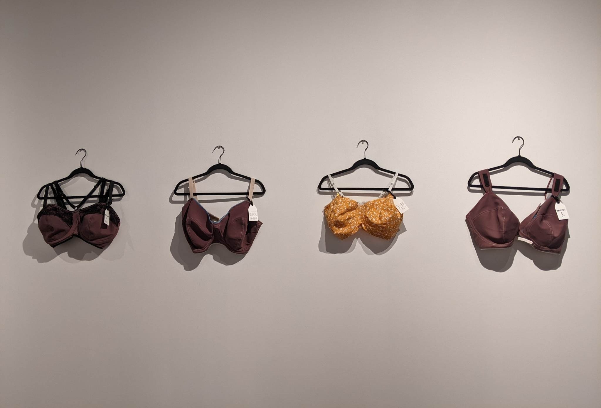Bra fitters have their breasts turned into sculptures in art