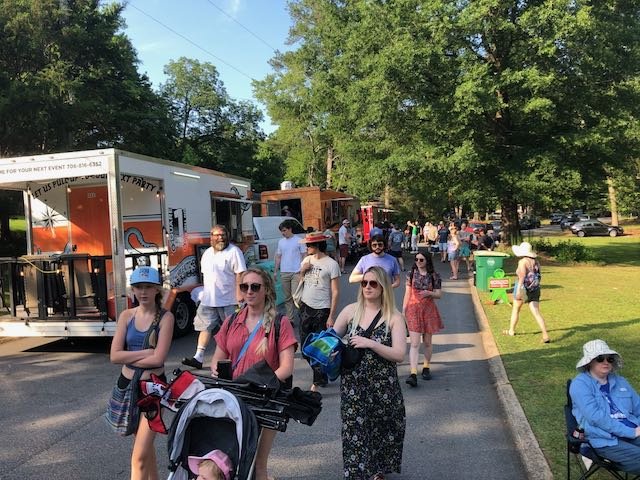  People arriving for The Blueberry Jam.  Photo: Claire Campbell 