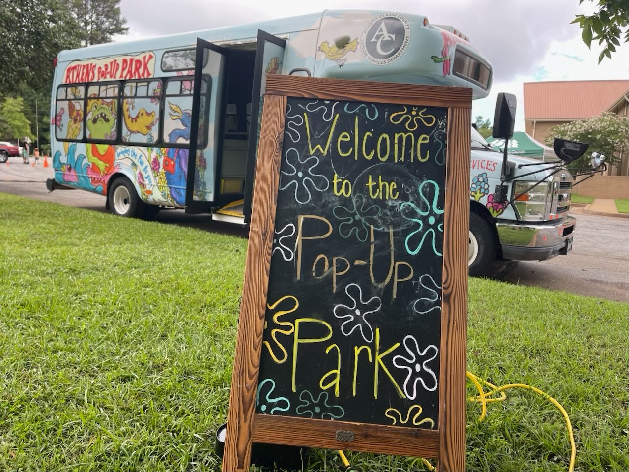  First kids Pop-Up Park at Forest Heights Baptist Church. (image by Charlie Crawford) 