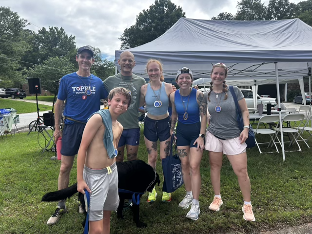  Top finishers in the Blueberry Hill 5K 
