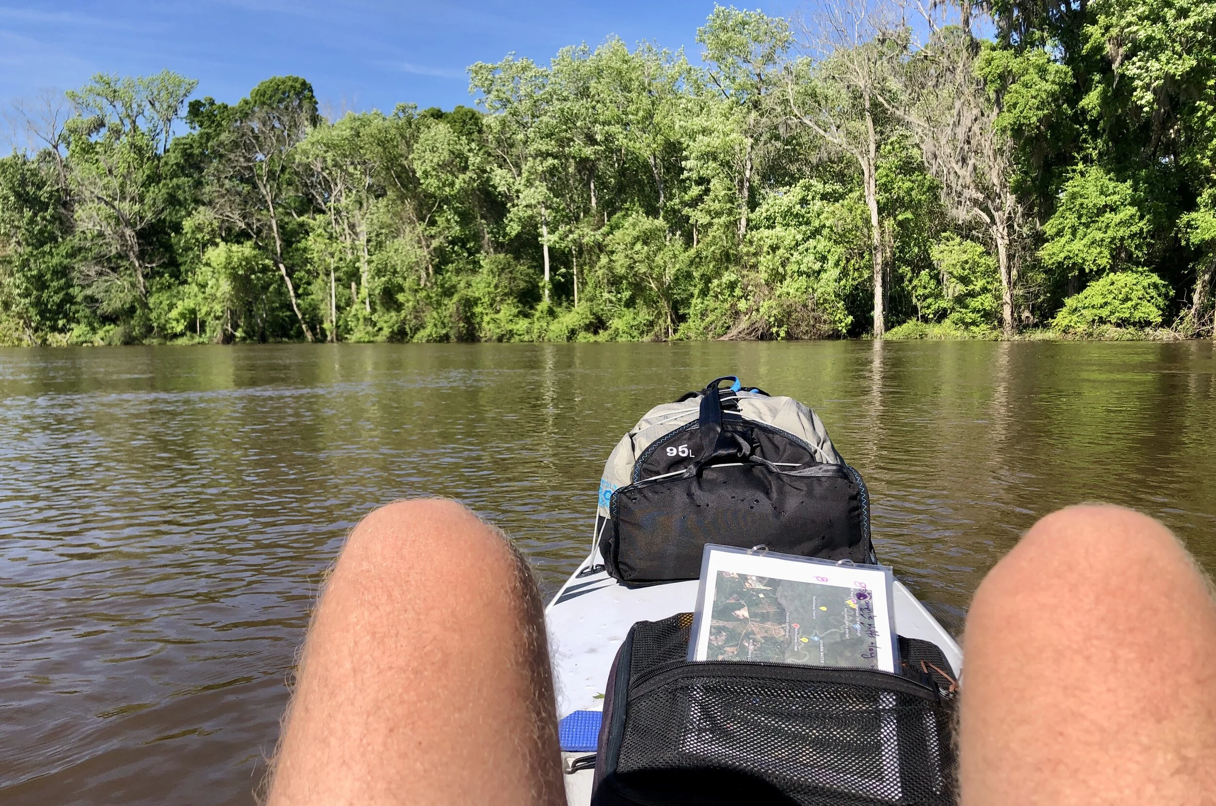 Shorter mileage on day three meant I could drift more and paddle less.
