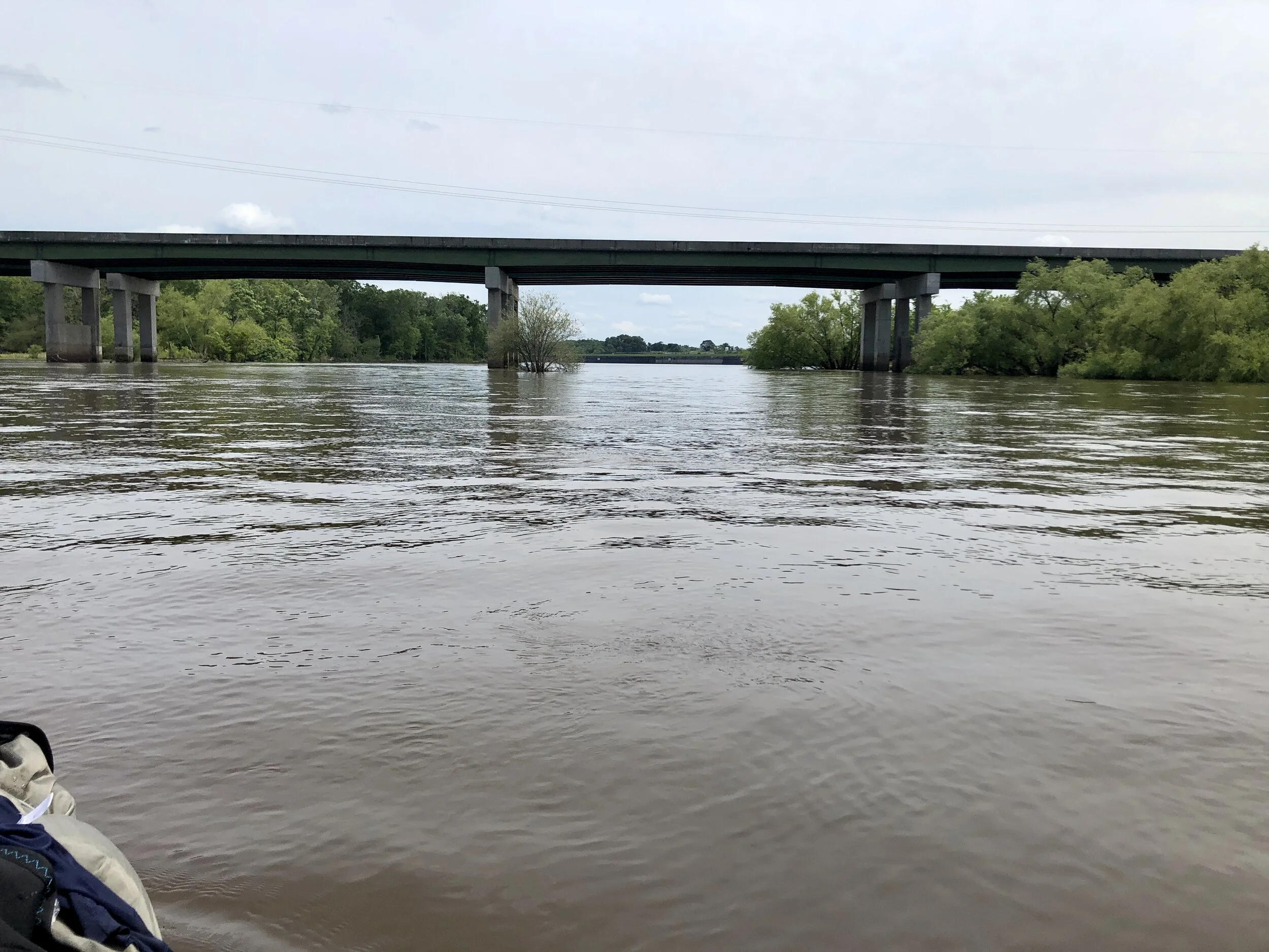 Past the Hwy 301 bridge, the Rayonier paper plant at Doctortown comes into view.