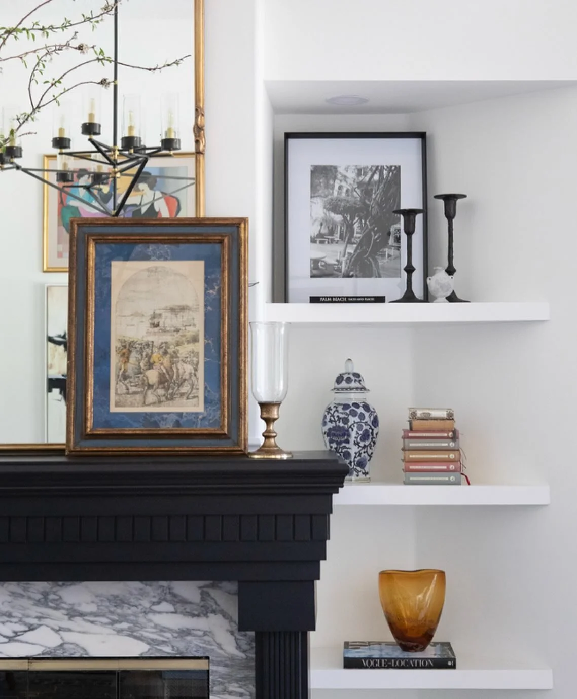 Who knew a forgotten piece could become your favorite? The stories and &ldquo;a feeling&rdquo; behind specific styling selections will forever be my favorite thing. Bringing in the meaningful items like this family heirloom vintage picture and the un