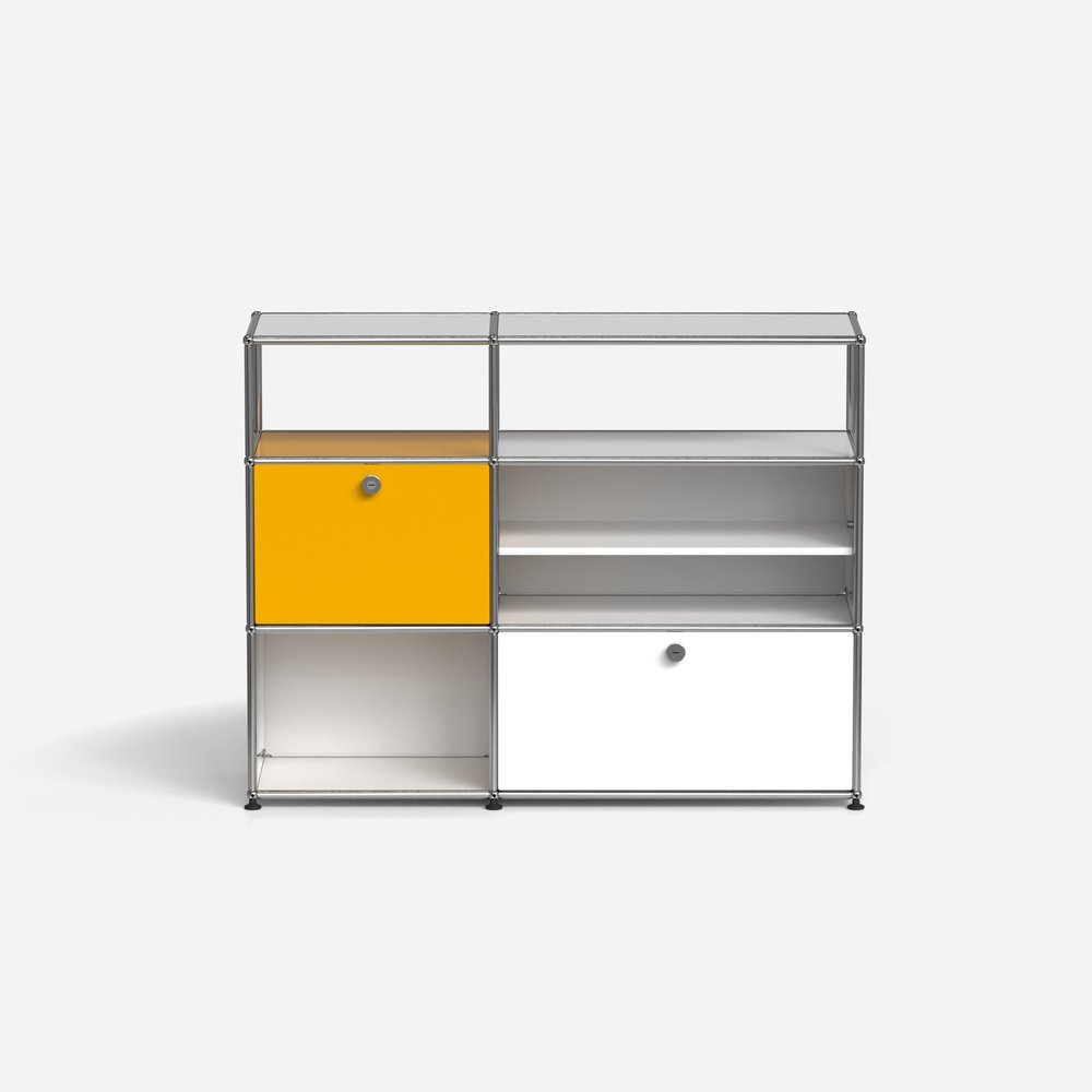 USM | USM Haller Sideboard 6M4 Golden Yellow + Pure White USM | USM Haller Sideboard 6M4 Golden Yellow + Pure White