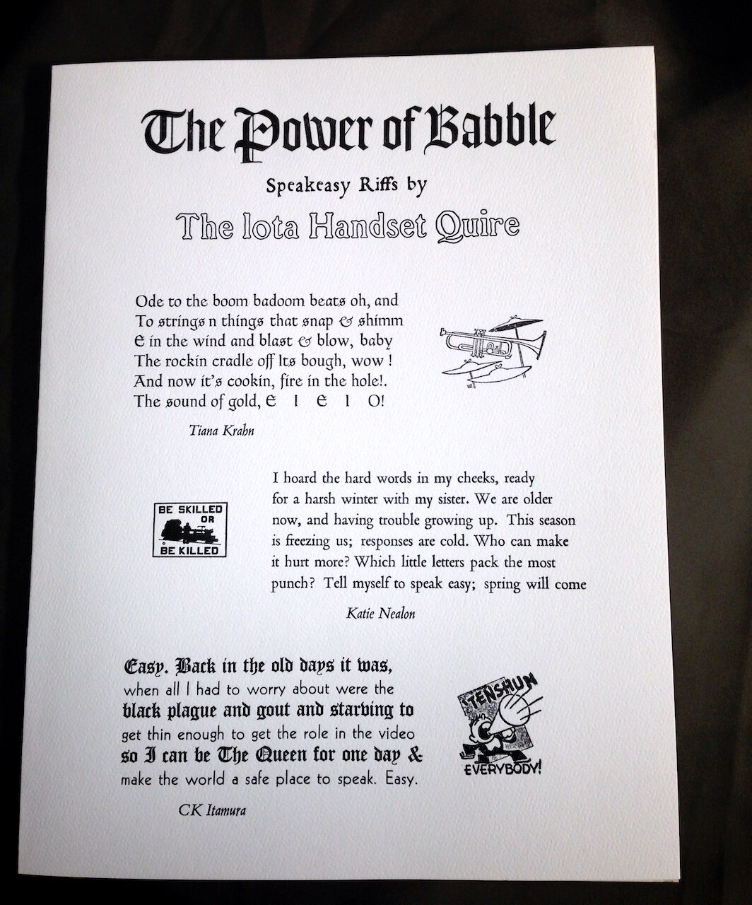 Libretto for Handset Choir