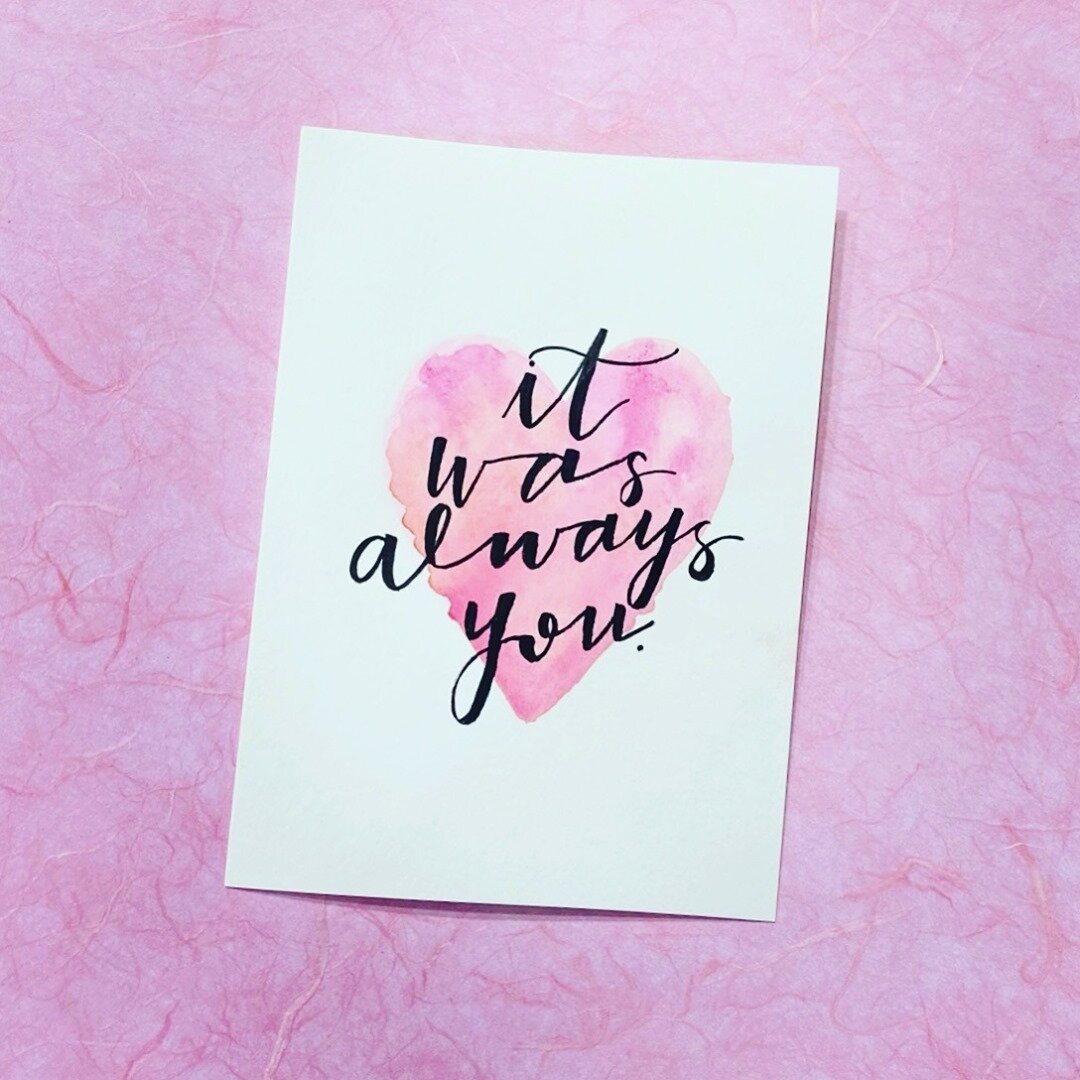 💕It was always you 💕⁠
⁠
#sponsored #curated365 #saltwaterscripts #valentine #bemine #youandme #together #love #cupid #greetingcard #bff #boyfriend #girlfriend #husband #wife #vday #heart #happyvalentinesday #handmade #romance #shoplocal #shopsmall 