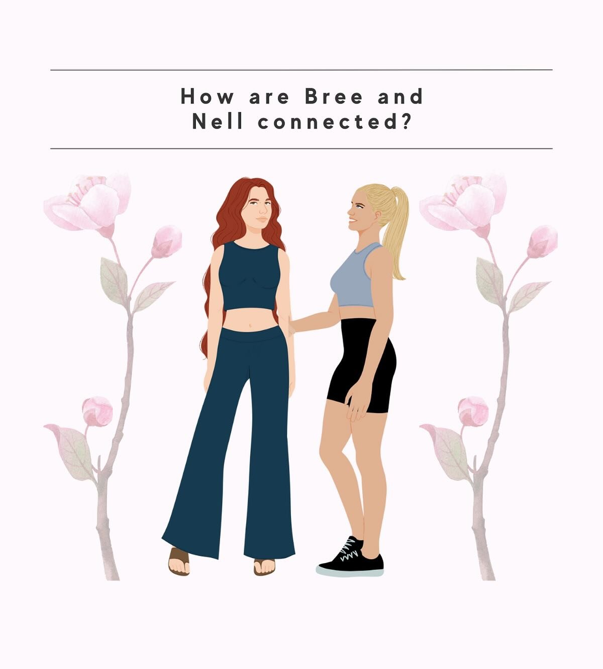 The core group of the An Unlikely Romance series are four friends: Max, Alex, Liam, and Larson. And apparently, they are drawn to strong women! 

The main connection between Bree and Nell is that Bree married Alex, and Nell is Alex&rsquo;s sister-in-