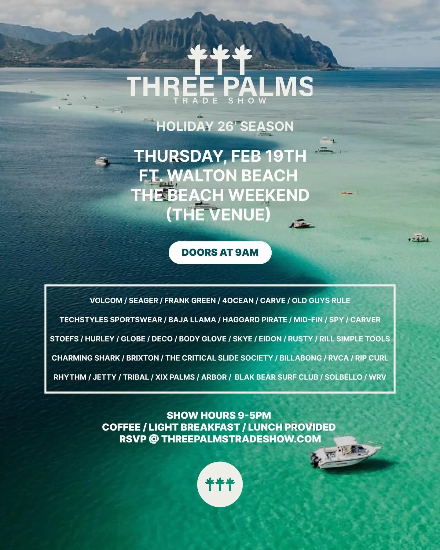 Check us out at the upcoming Three Palms trade shows with Baja Llama!🦙🦥