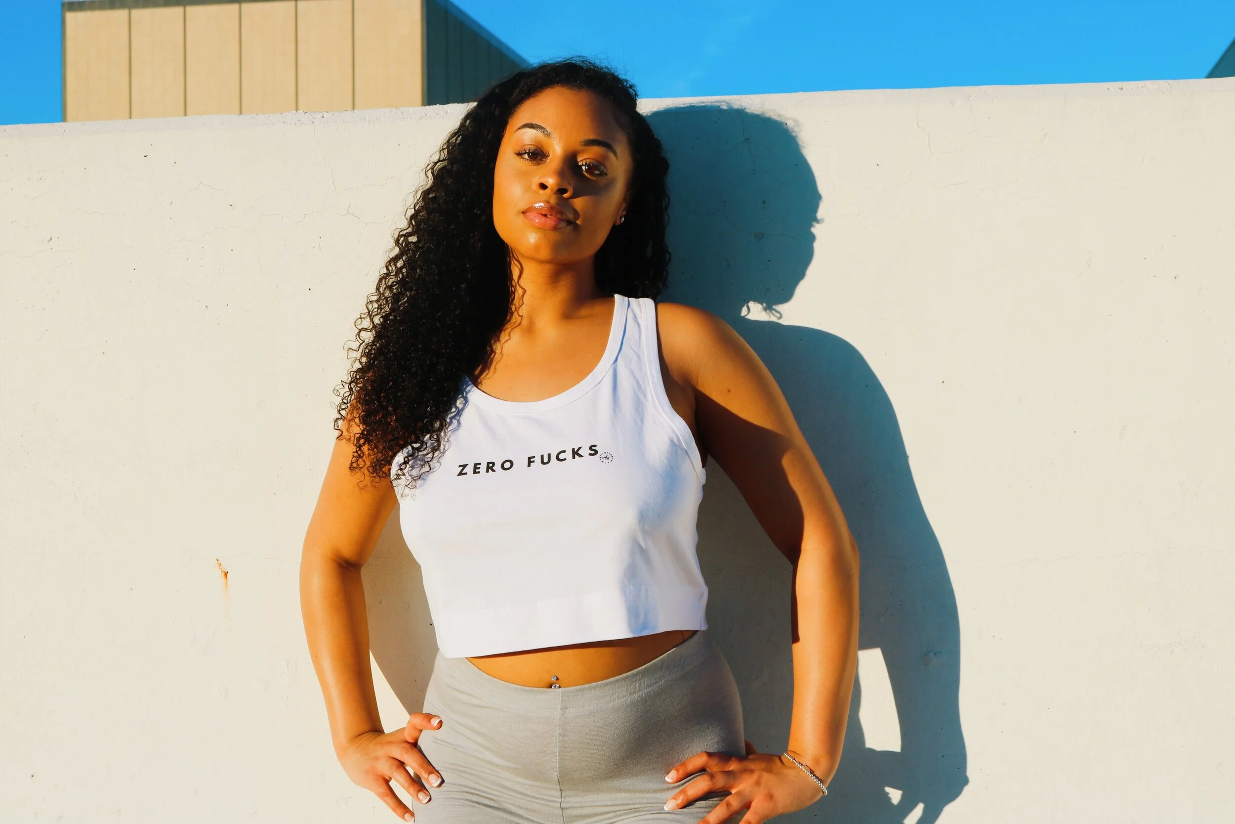 "Zero Fucks" Crop Tank