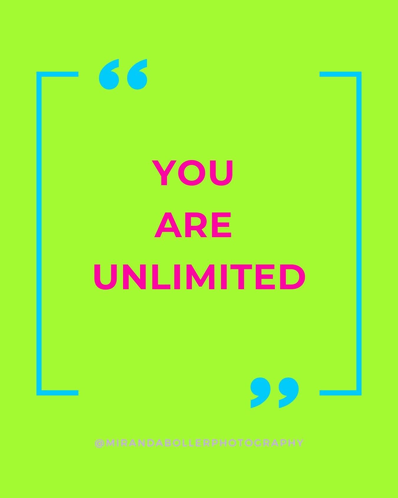 YOU ARE UNLIMITED 🌟 inspiration quotes from my tea tag hitting all the right feels this morning! #limitless