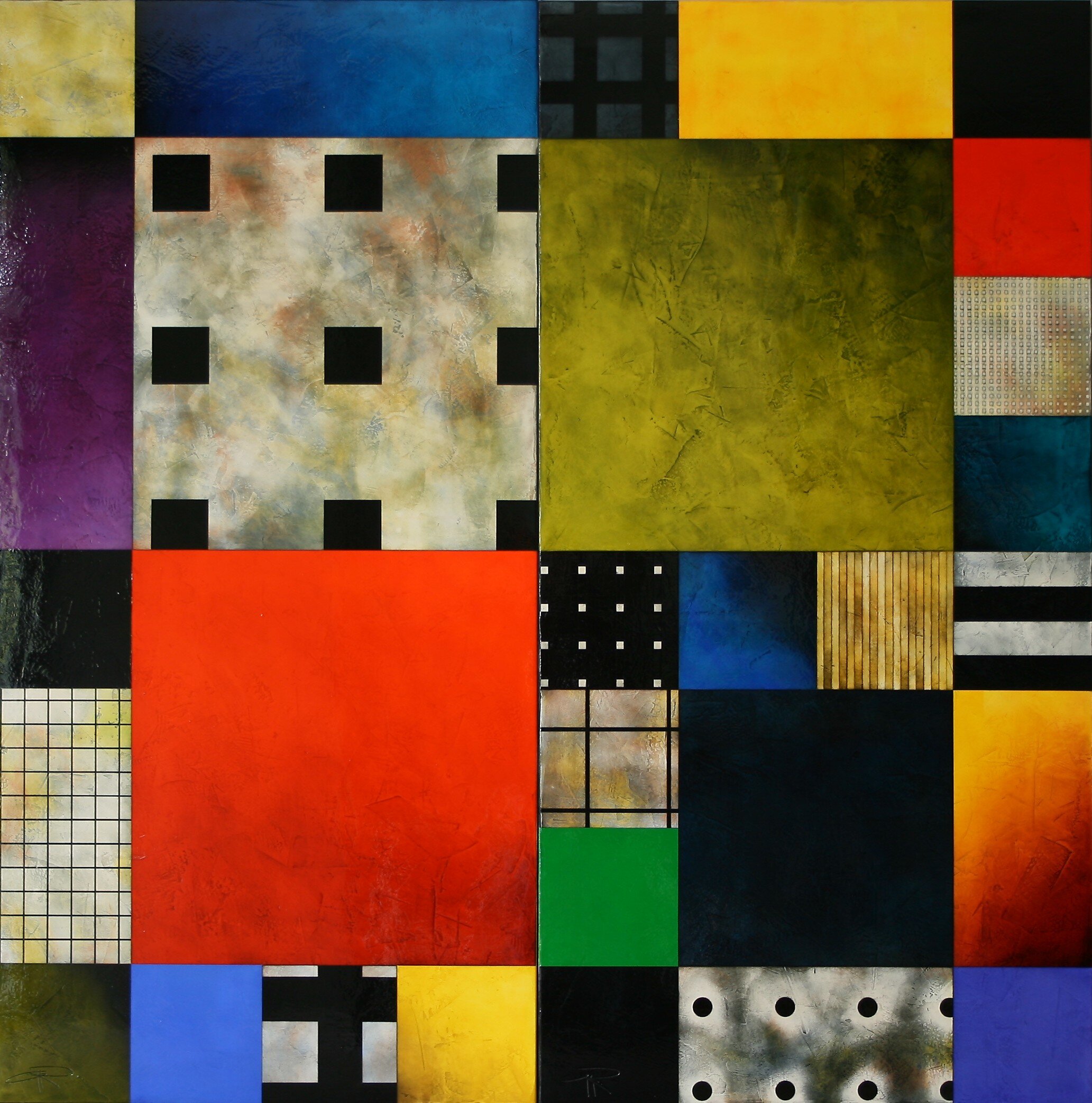 SOPHISTRY2007      mixed media on canvas,  72x72