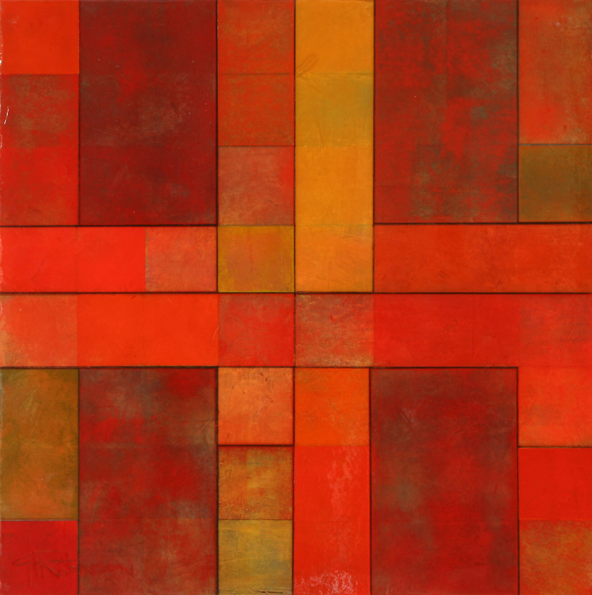 TUNNEL2010      mixed media on canvas,  24x24